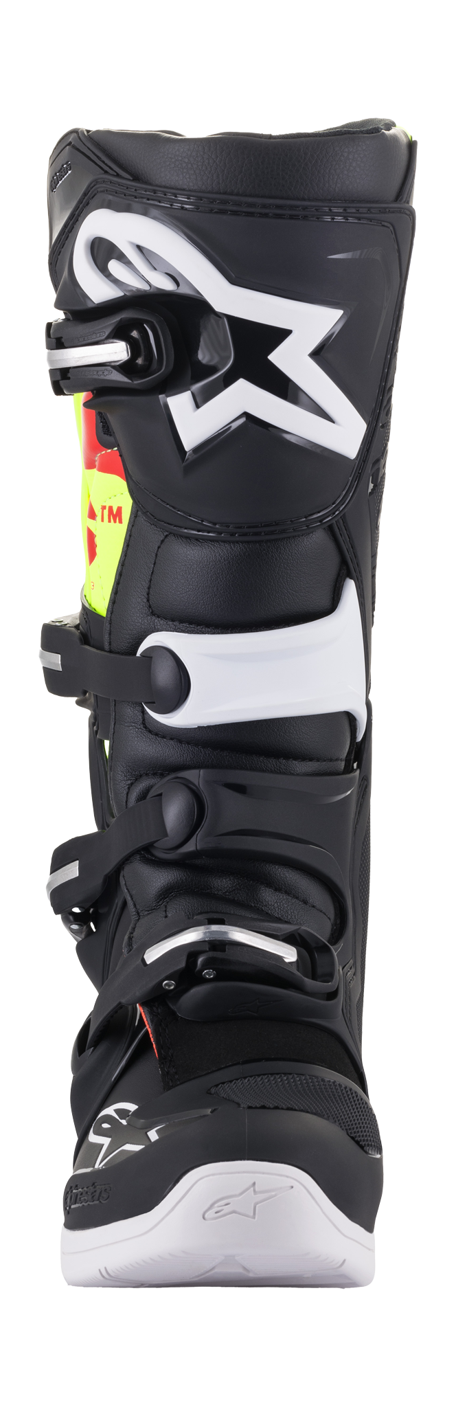 Alpinestars Motocross Boots Tech 5 - Black / Fluo Red / Fluo Yellow