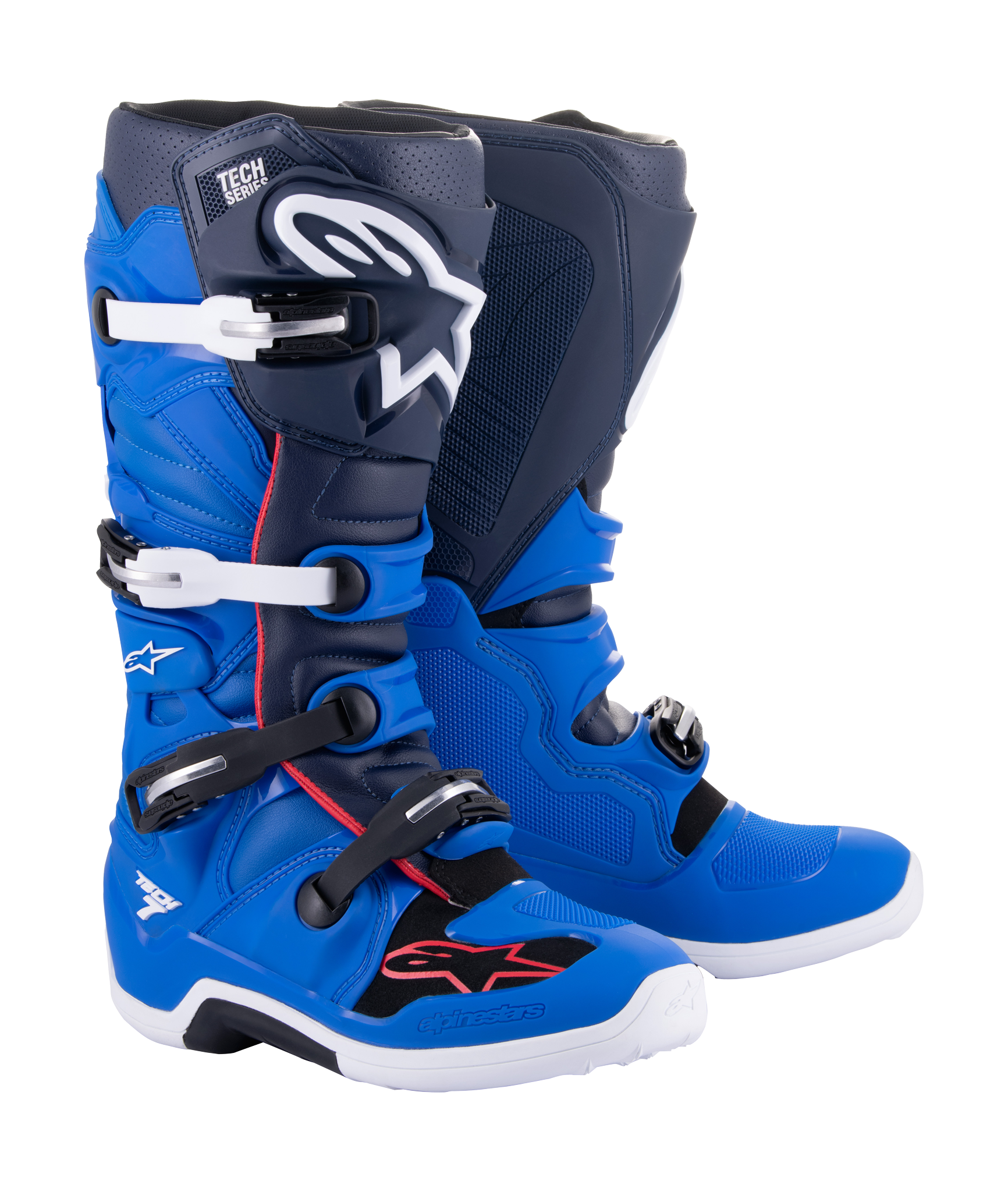 Alpinestars Motocross Boots Tech 7 v14 - Alpine Blue / Navy / Red