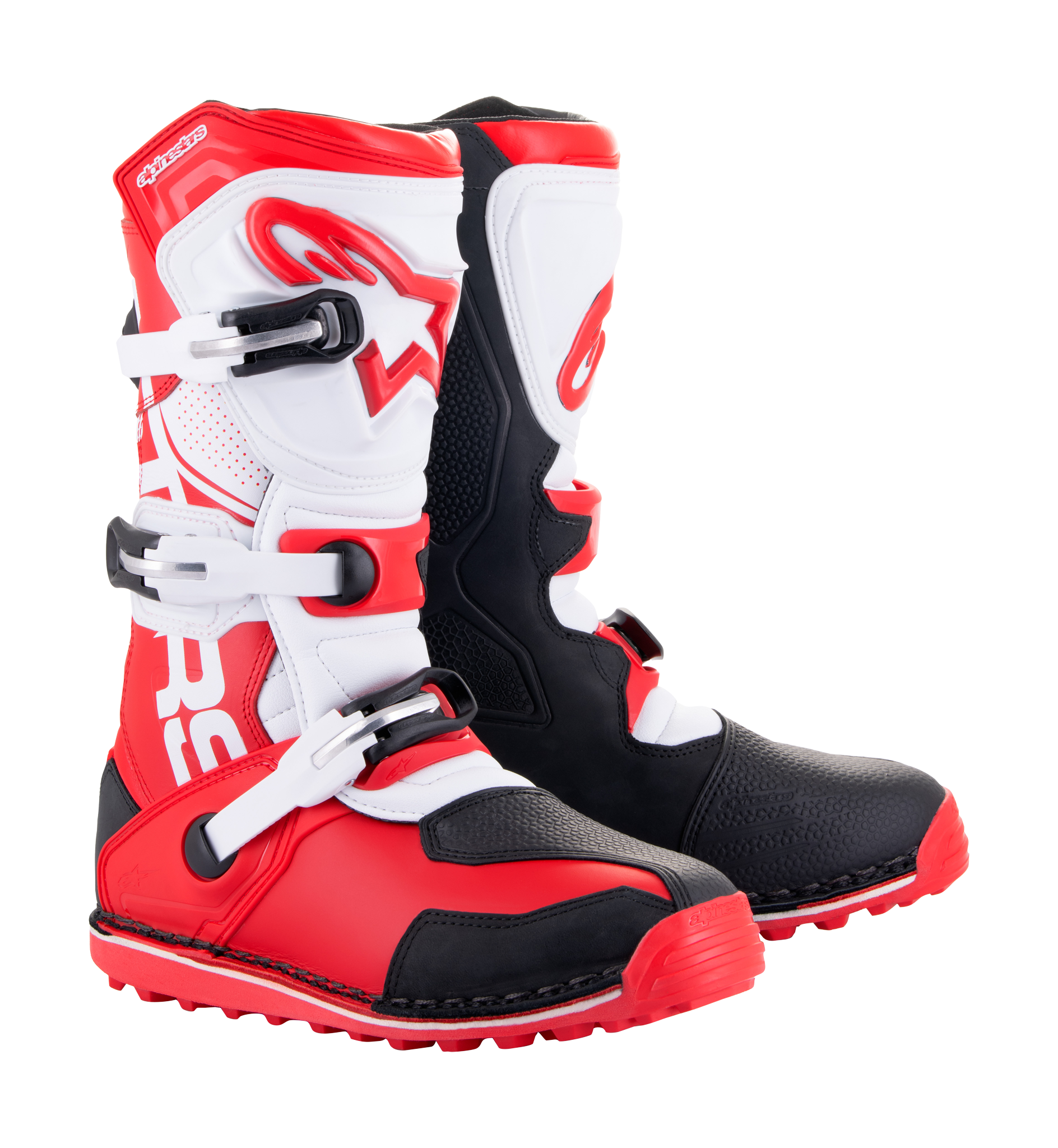 Alpinestars Motocross Boots Tech-T - Red / Black / White