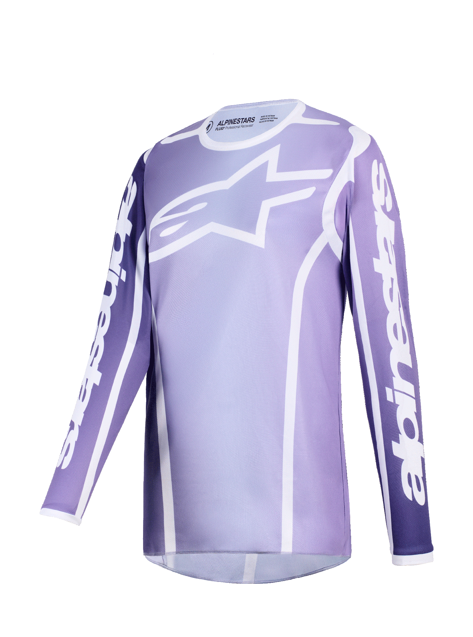 Alpinestars Women Motocross Jersey 2026 Fluid Apex - Violet / White