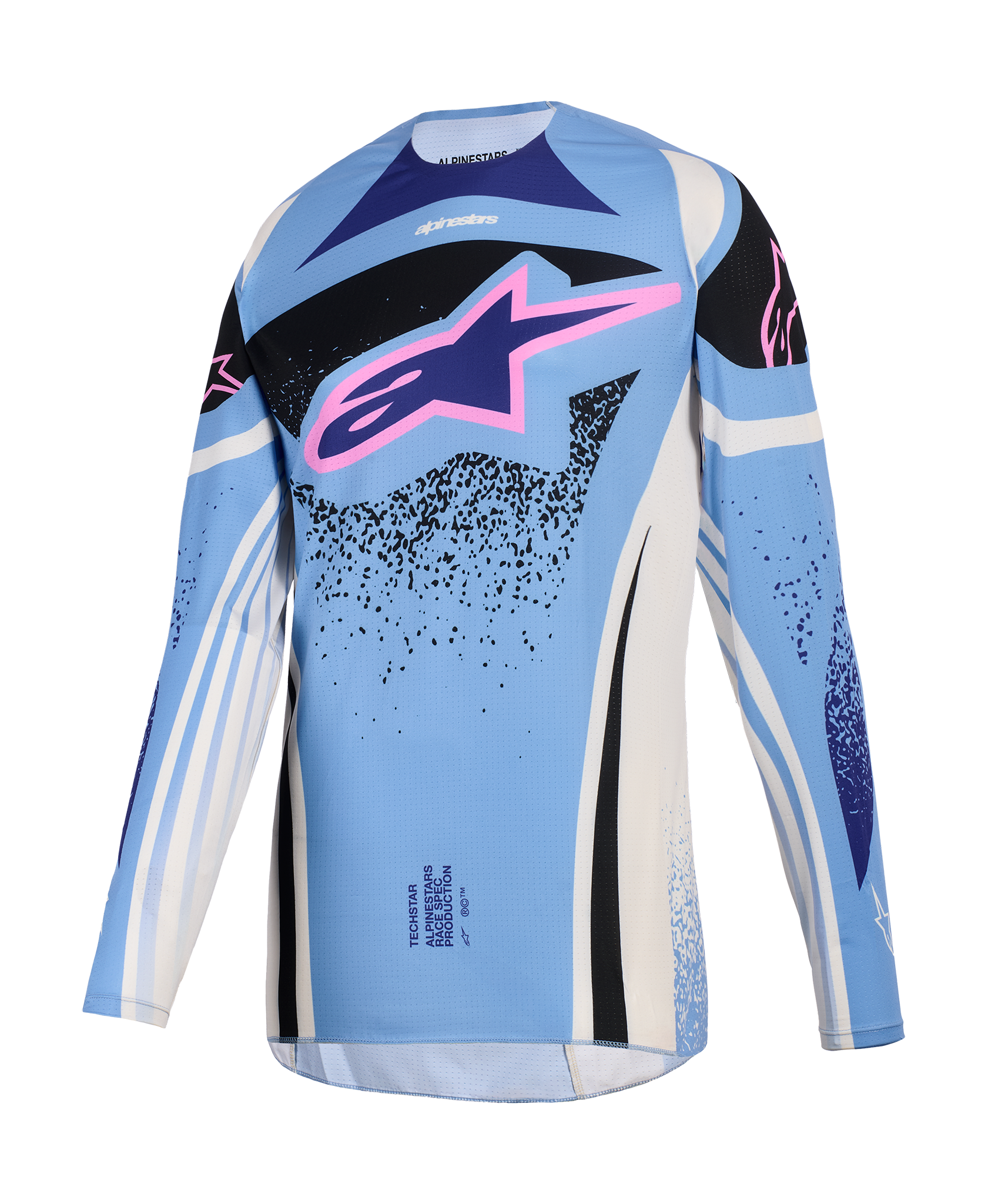 Alpinestars Women Motocross Gear 2026 Techstar Nomur - Light Blue / Off White / Black