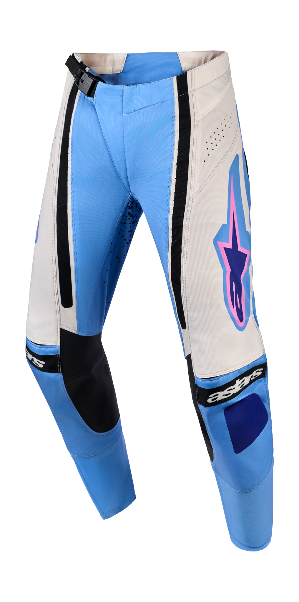 Alpinestars Women Motocross Pants 2026 Techstar Nomur - Light Blue / Off White / Black