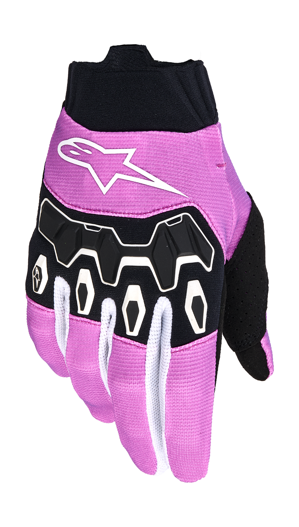 Alpinestars Women Motocross Gloves 2026 Full Bore V2 - White / Fluo Pink / Black