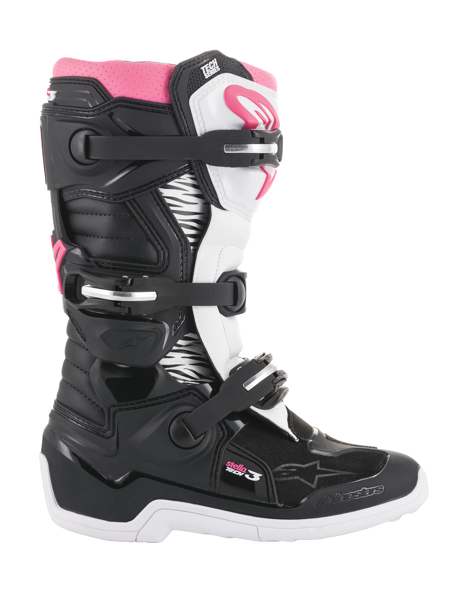 Alpinestars Women Motocross Boots Tech 3 Stella - Black / White / Pink