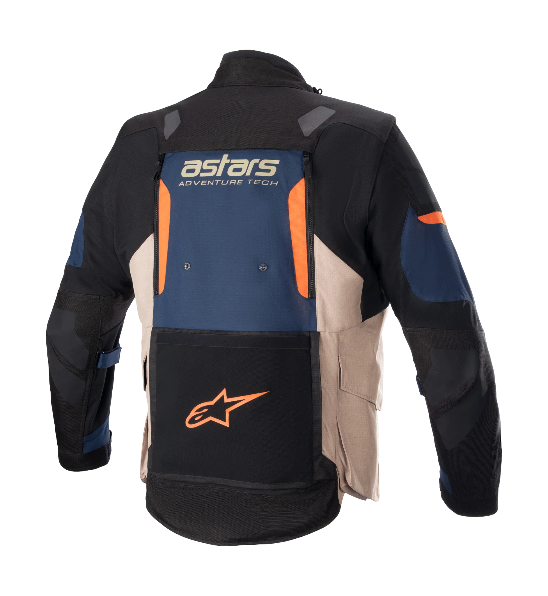 Alpinestars Enduro Jacket Halo Drystar - Dark Blue / Dark Khaki / Flame Orange