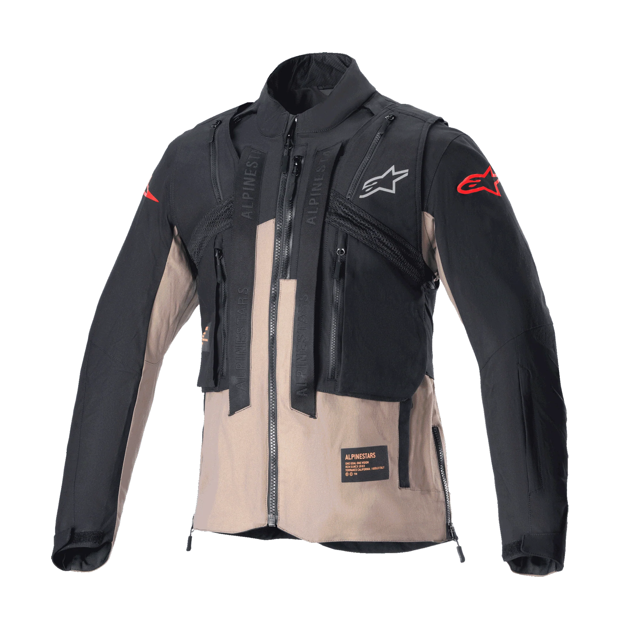 Alpinestars Enduro Jacket Techdura - Black / Falcon / Brown