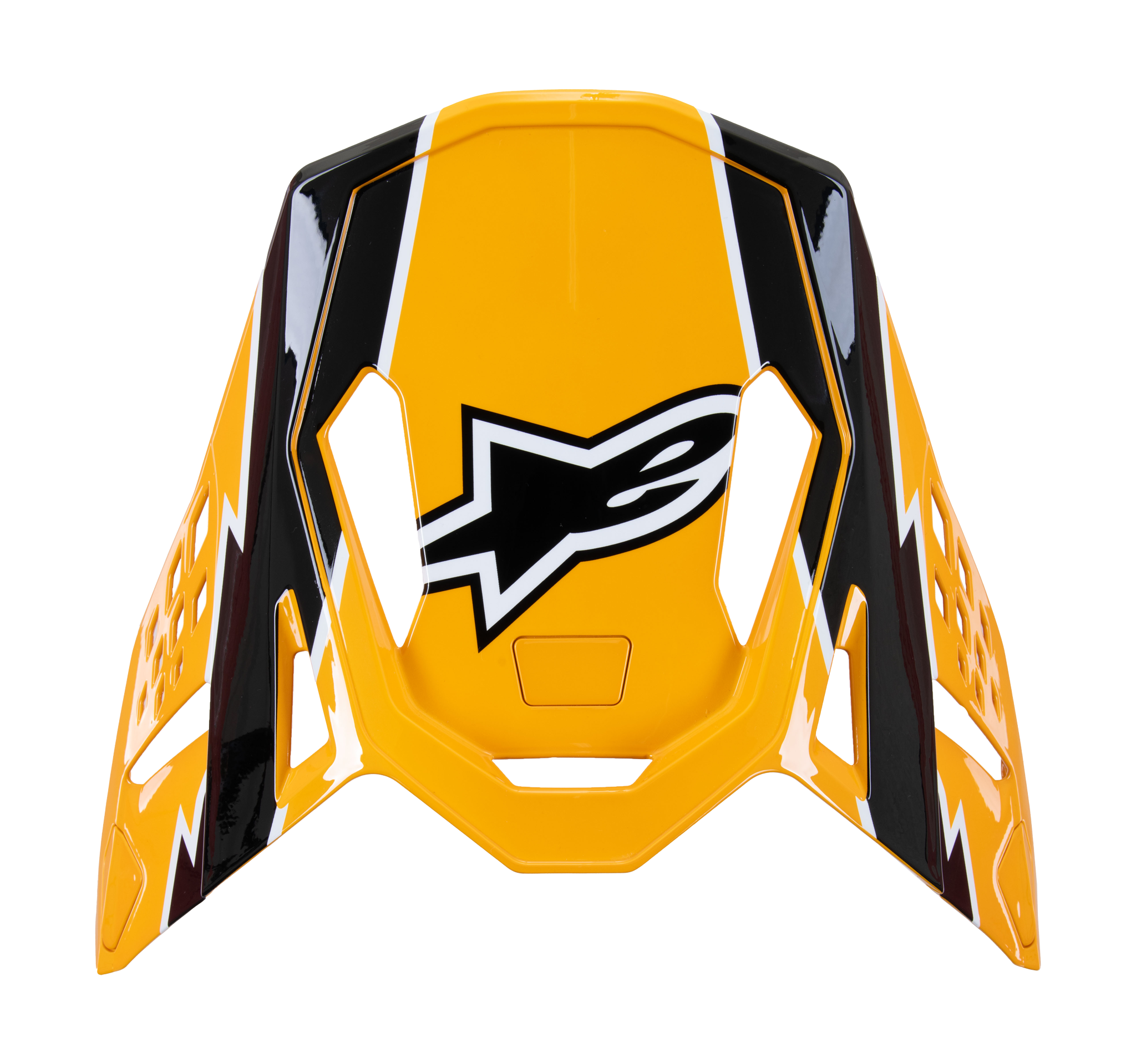 Alpinestars Helmet Visor S-M10 Ampress - Gloss Black / Yellow