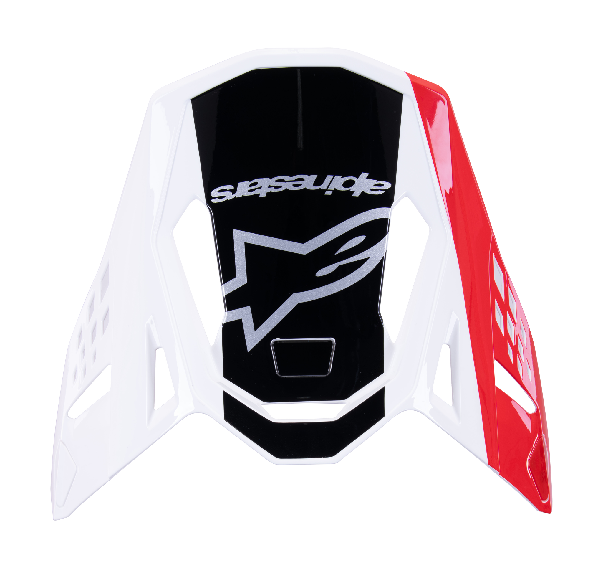 Alpinestars Helmet Visor S-M10 Unite - Gloss Red / White