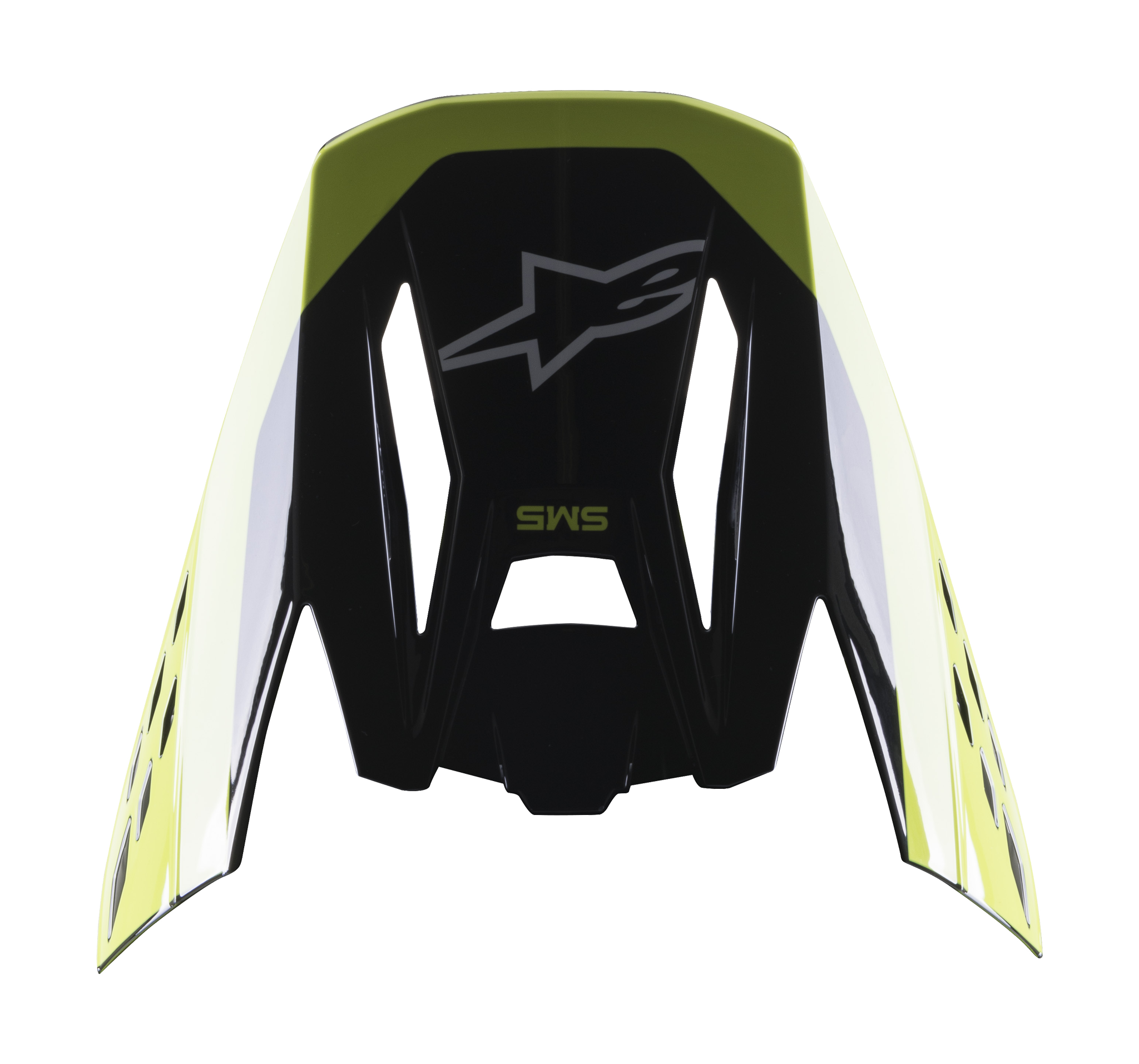 Alpinestars Helmet Visor S-M5 22.05 Beam - Black / White / Grey / Fluo Yellow