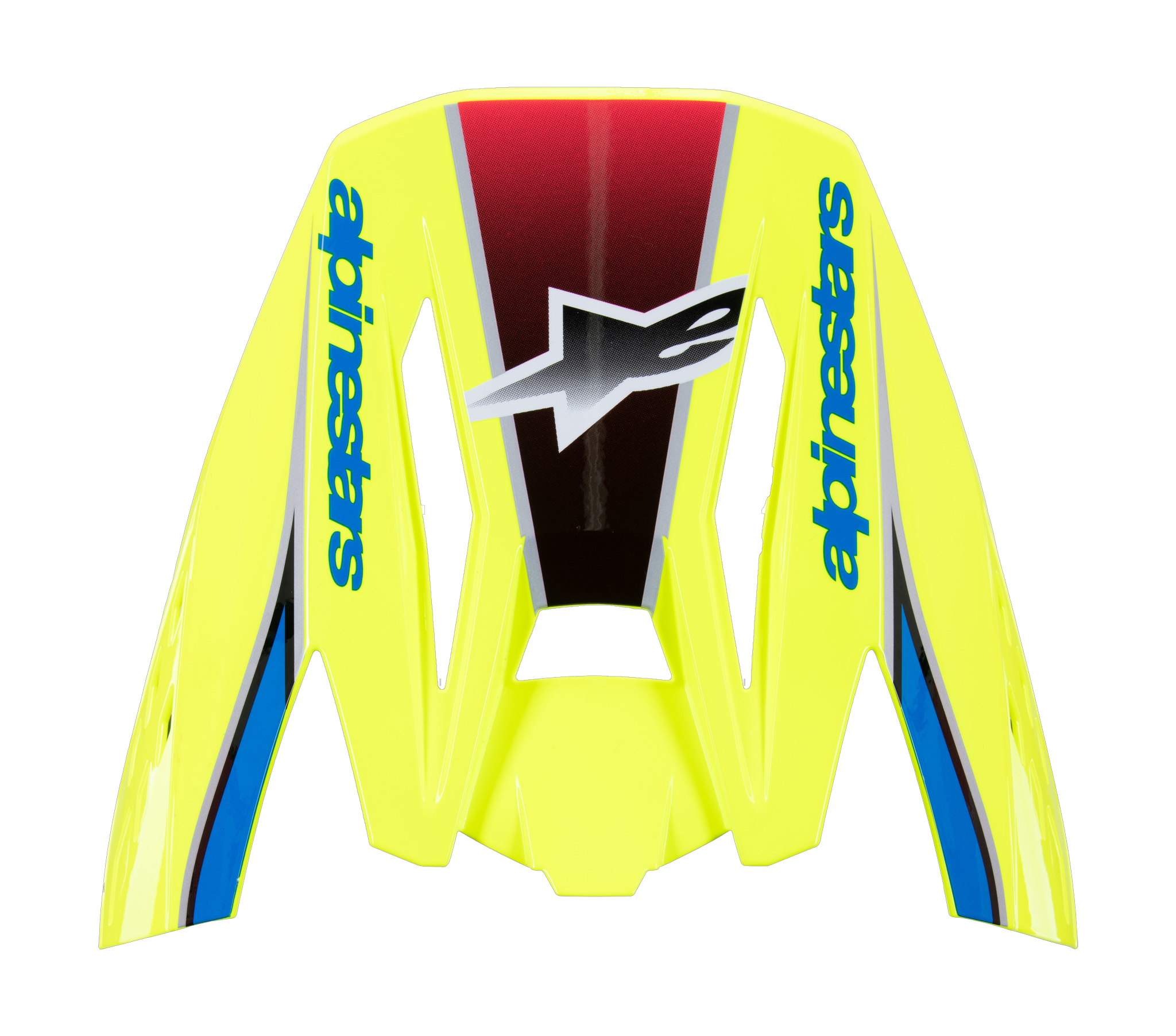 Alpinestars Helmet Visor S-M5 Sail - Gloss Fluo Yellow / Blue / Silver