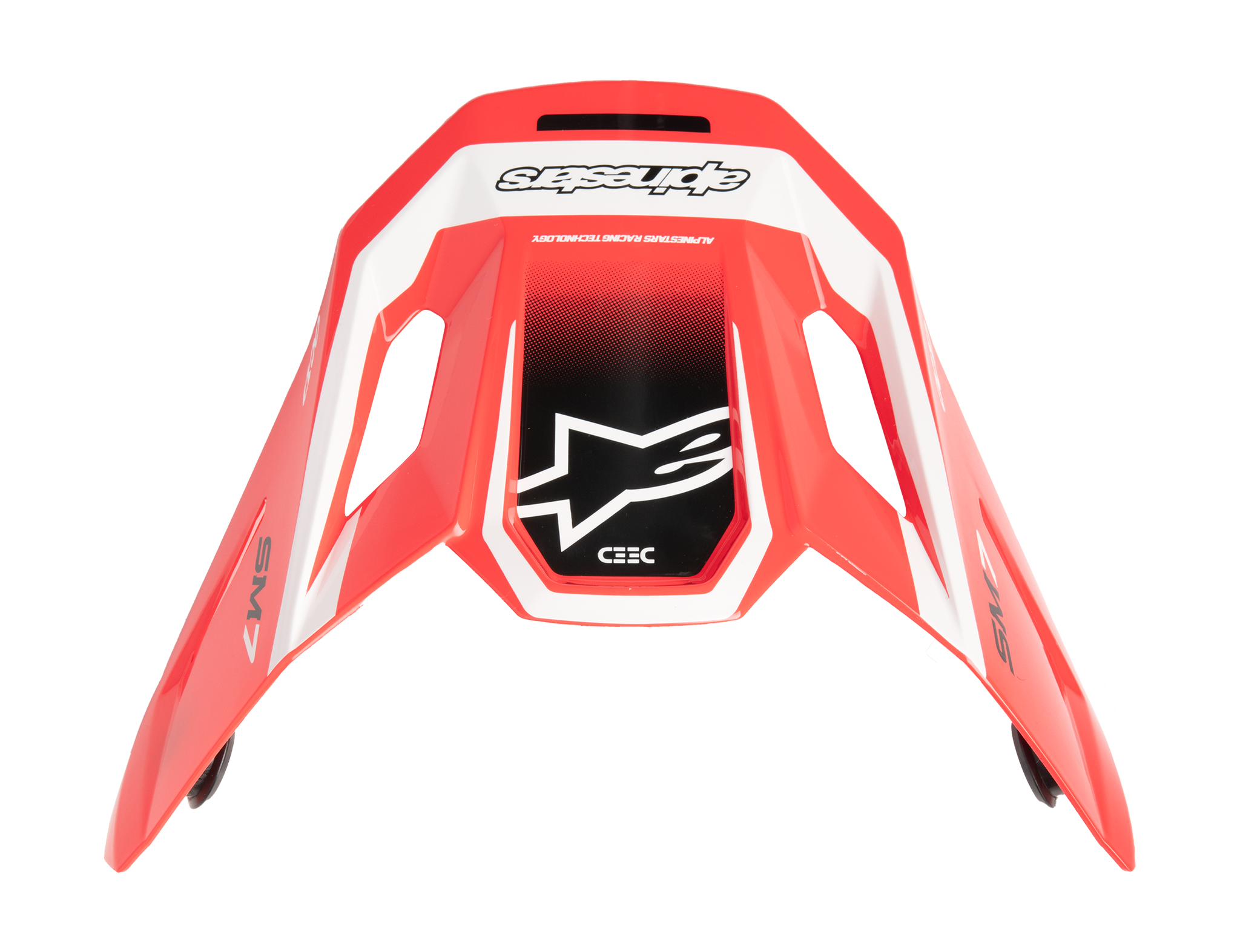 Alpinestars Helmet Visor S-M7 Deed - Red / Black / White