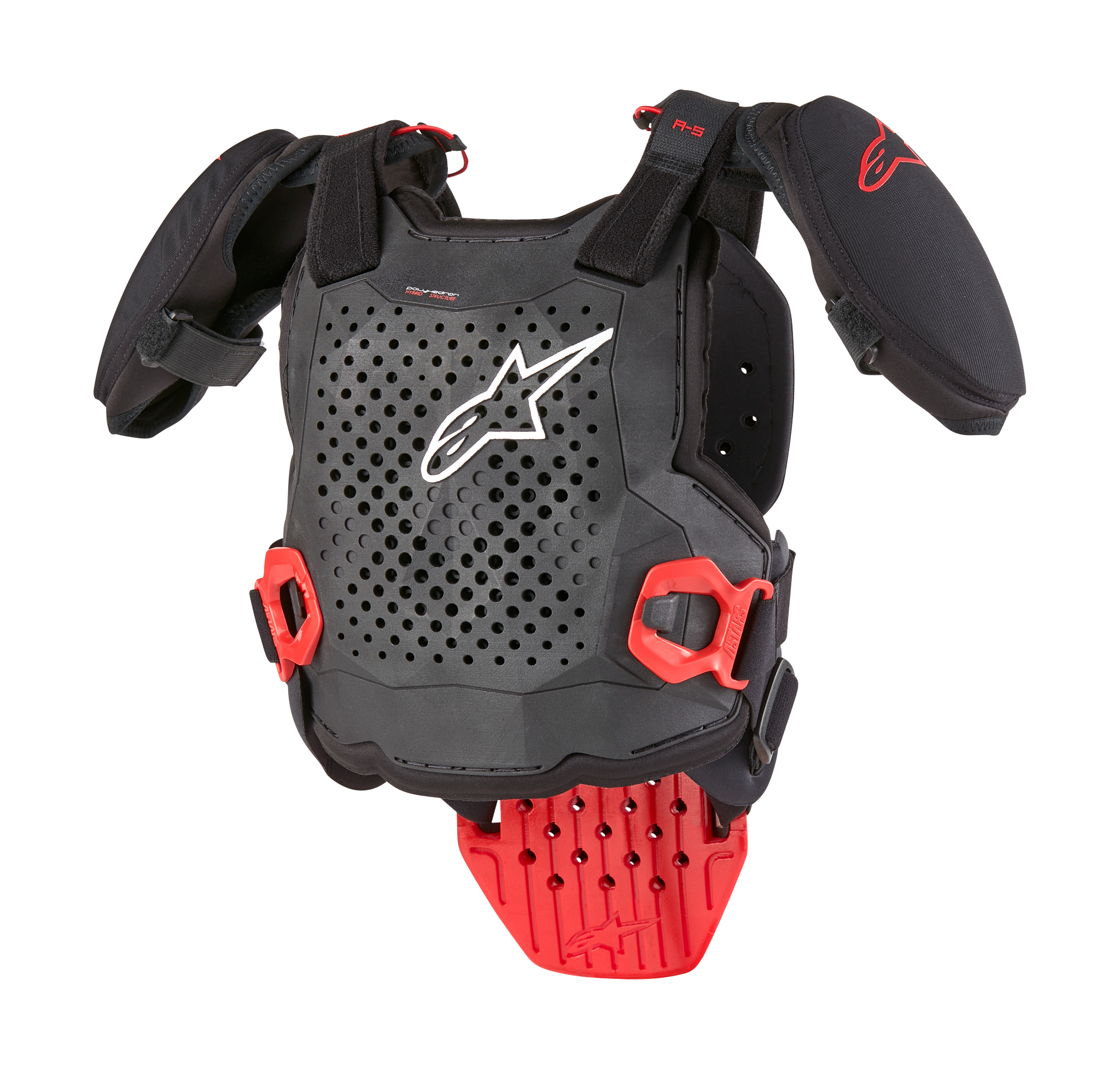 Alpinestars Youth Chest Protector A-5 S V2 - Black / White / Red