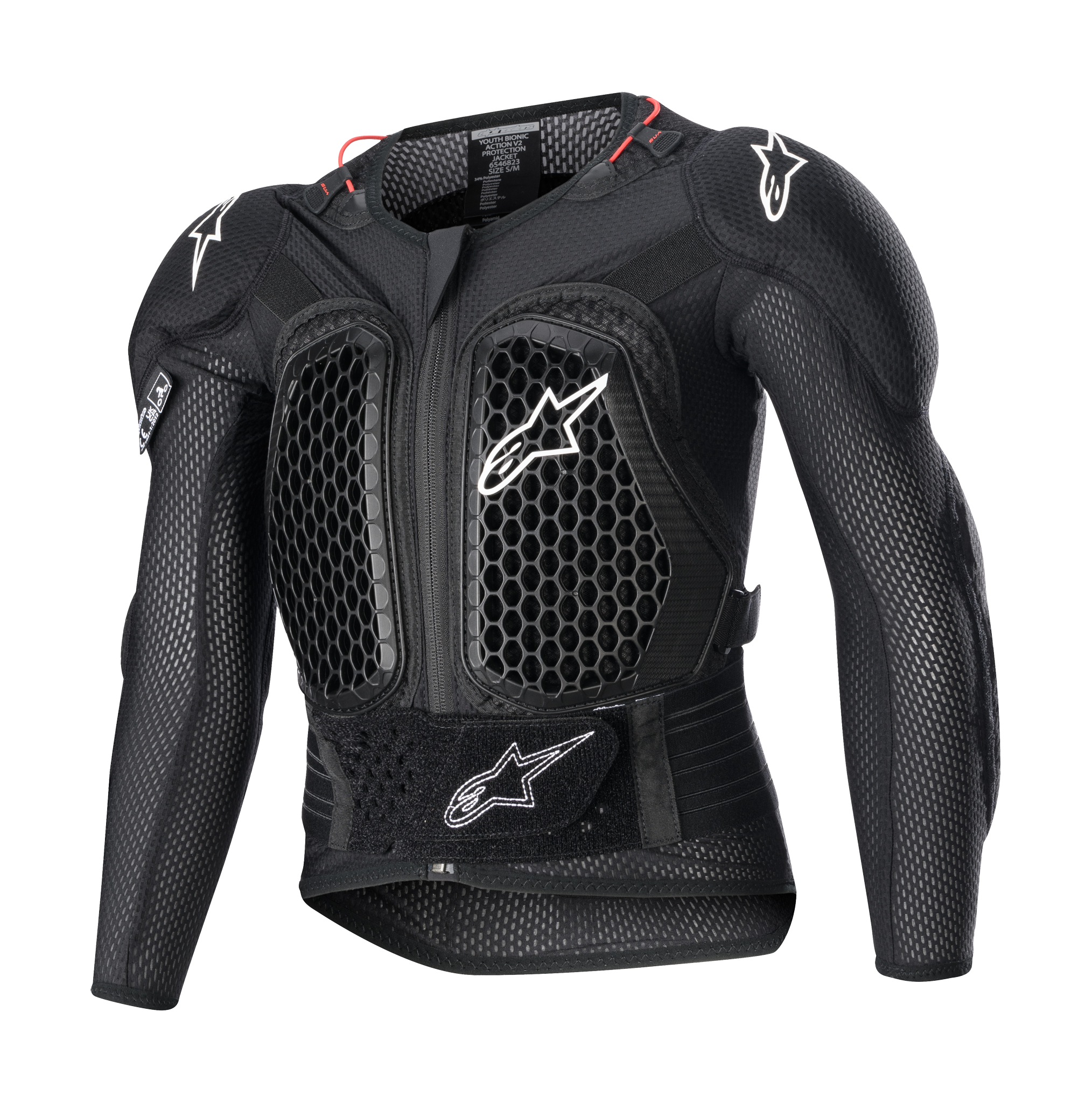 Alpinestars Youth Chest Protector Vest Bionic Action V2 - Black