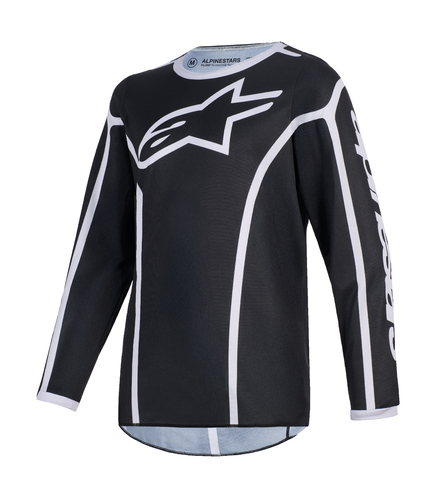 Alpinestars Youth Motocross Jersey 2026 Fluid Apex - Black / Grey