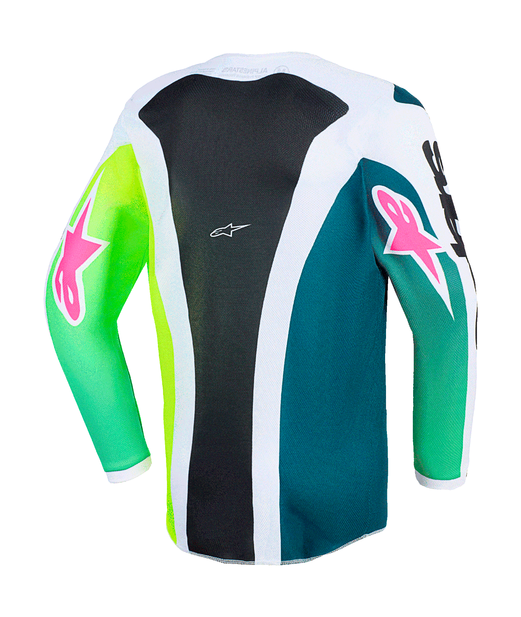 Alpinestars Youth Motocross Jersey 2026 Fluid Portl - Green / White / Black