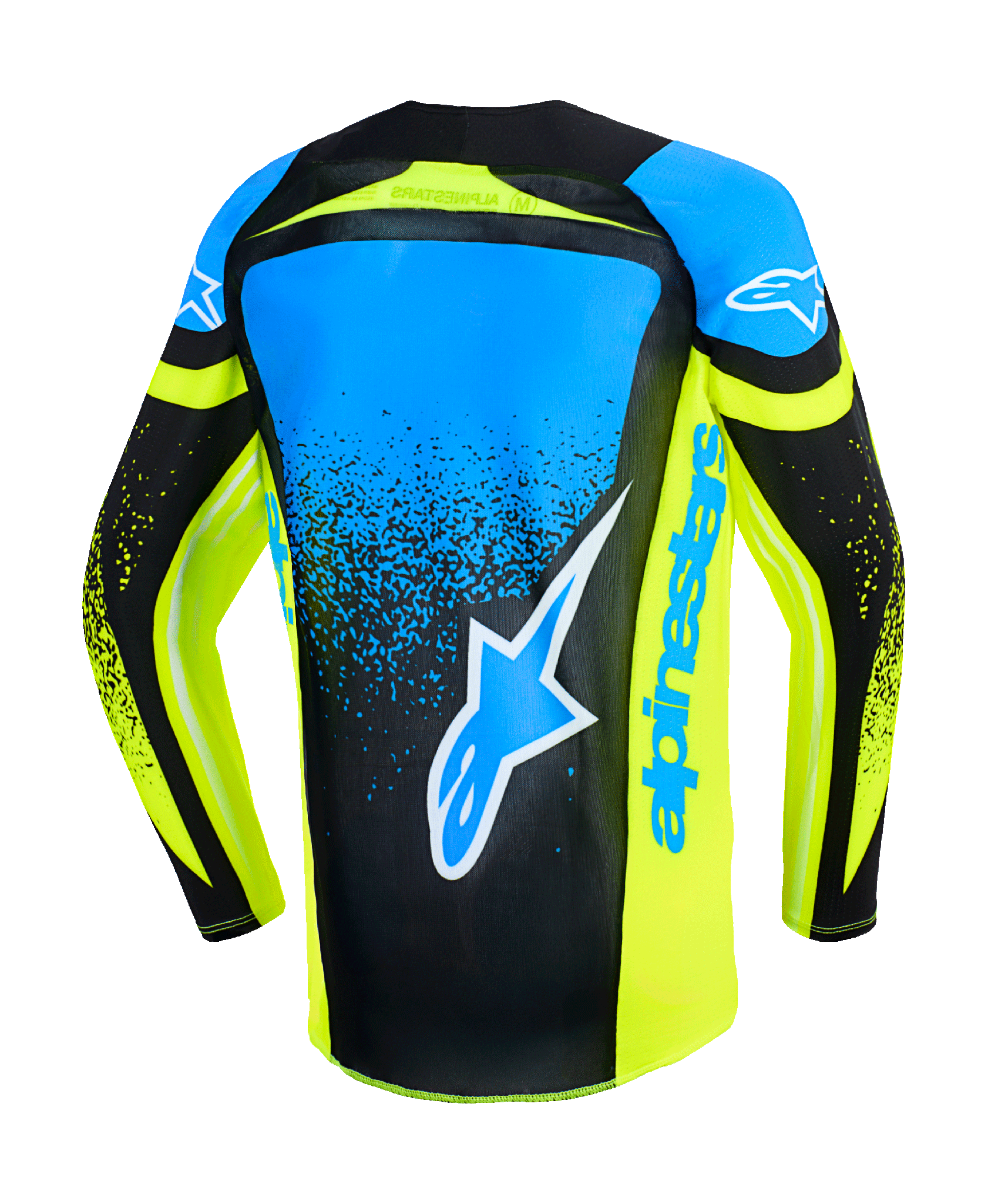 Alpinestars Youth Motocross Jersey 2026 Supertech Nomur - Dark Navy / Fluo Yellow / Ucla / Blue