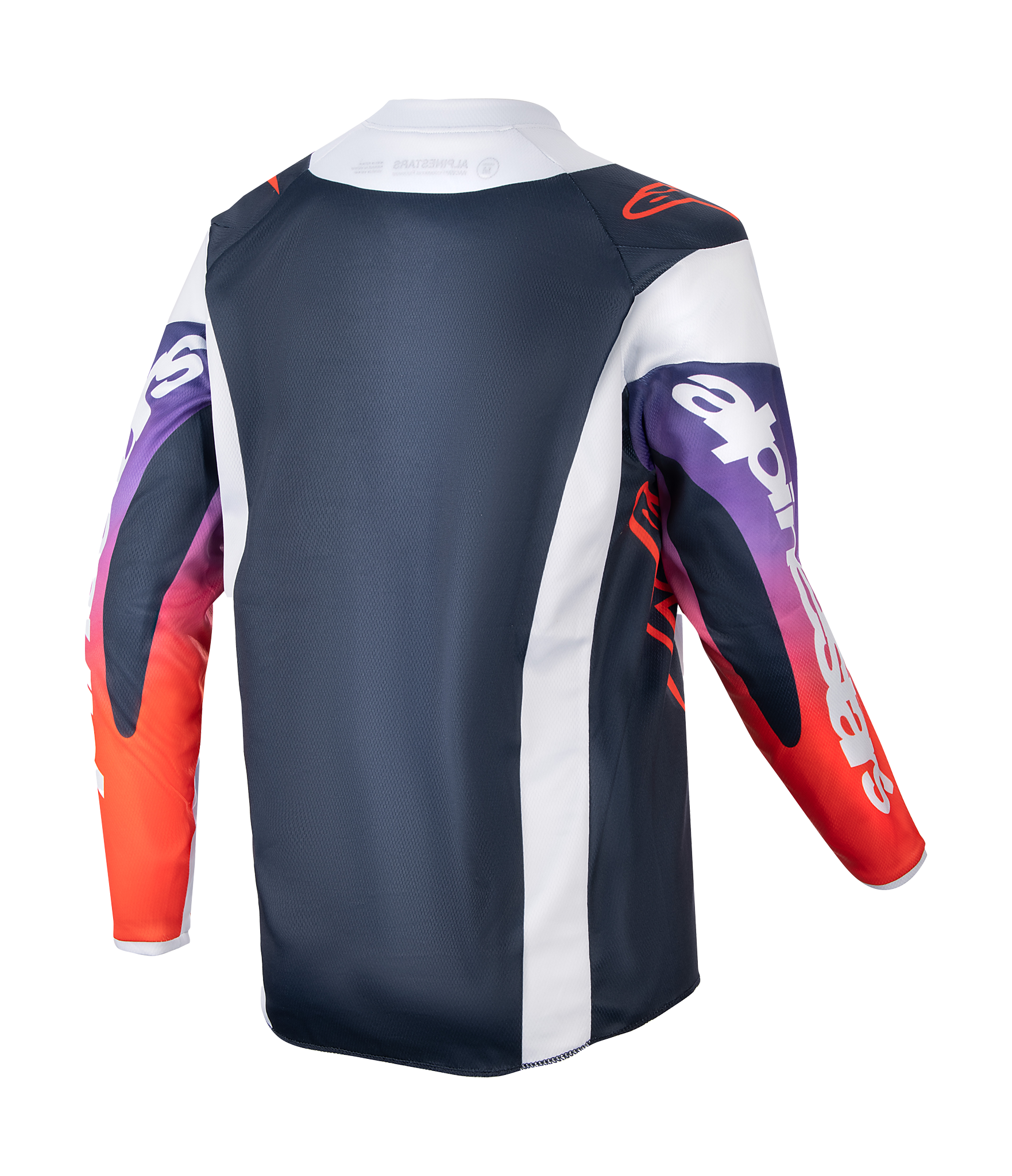 Alpinestars Youth Motocross Jersey Racer Hoen - Light Grey / Hot Orange / Black