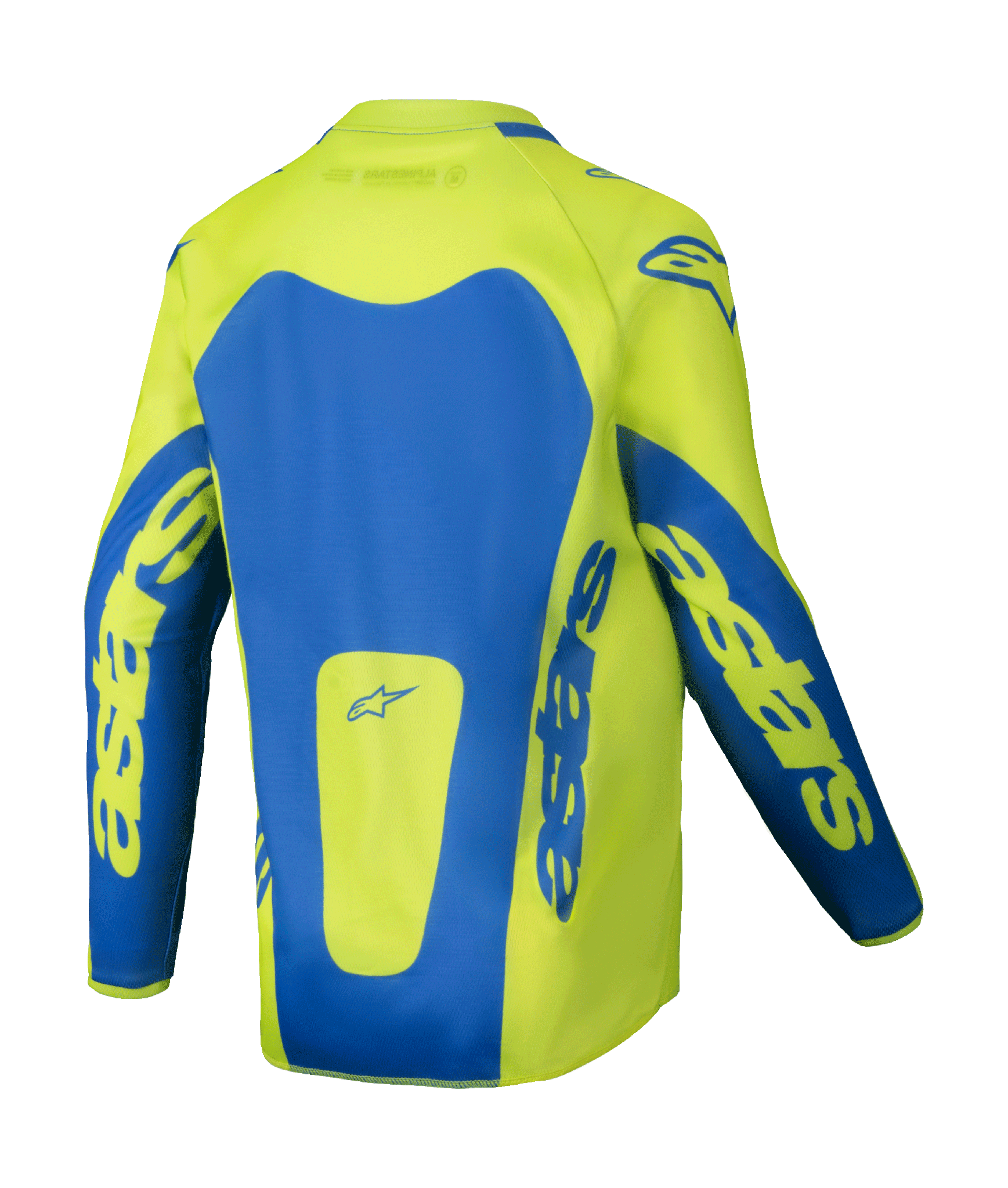 Alpinestars Youth Motocross Jersey Racer Veil - Fluo Yellow / Blue