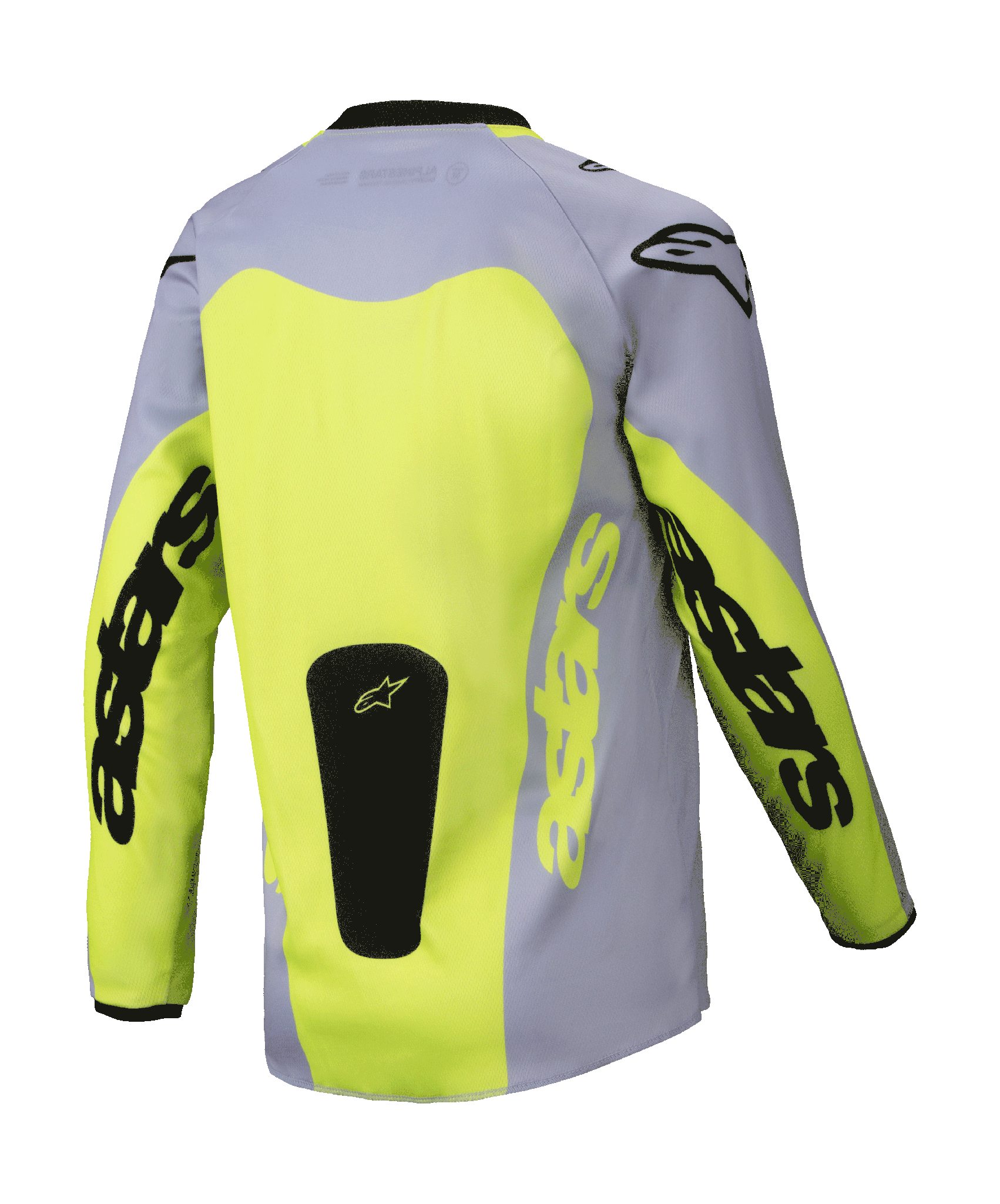Alpinestars Youth Motocross Jersey Racer Veil - Grey / Fluo Yellow