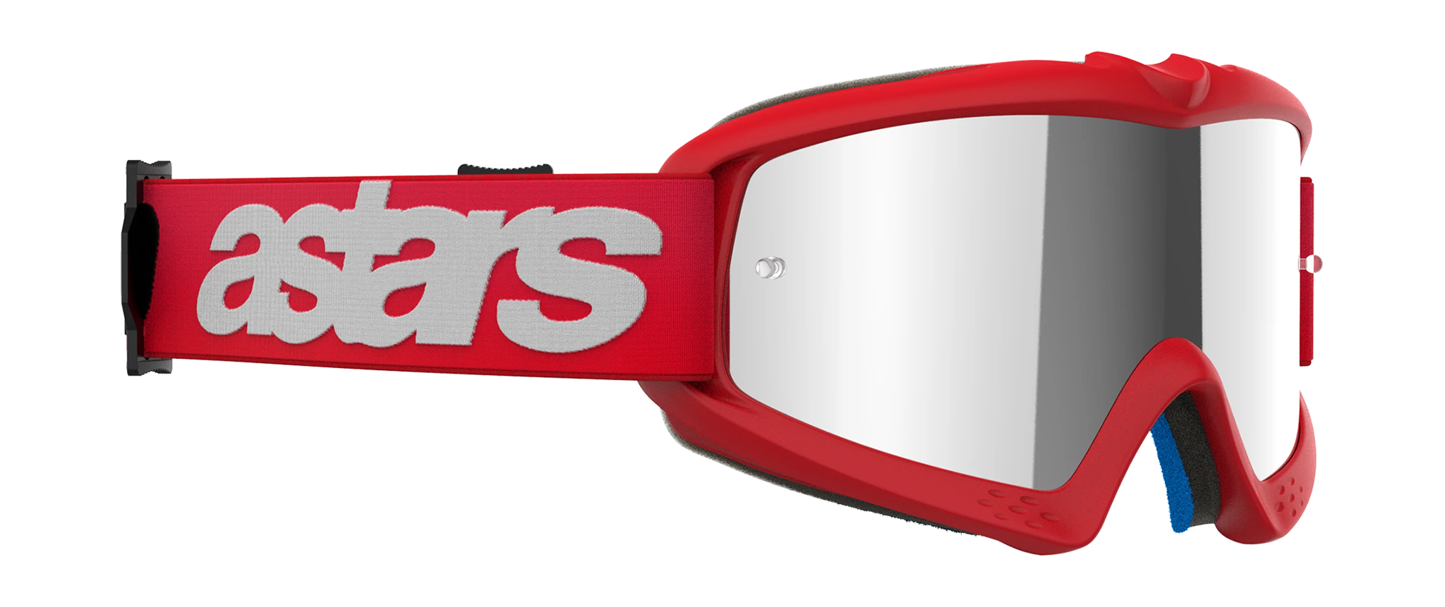 Alpinestars Youth Motocross Goggle Vision Blaze - Red - Mirror Silver