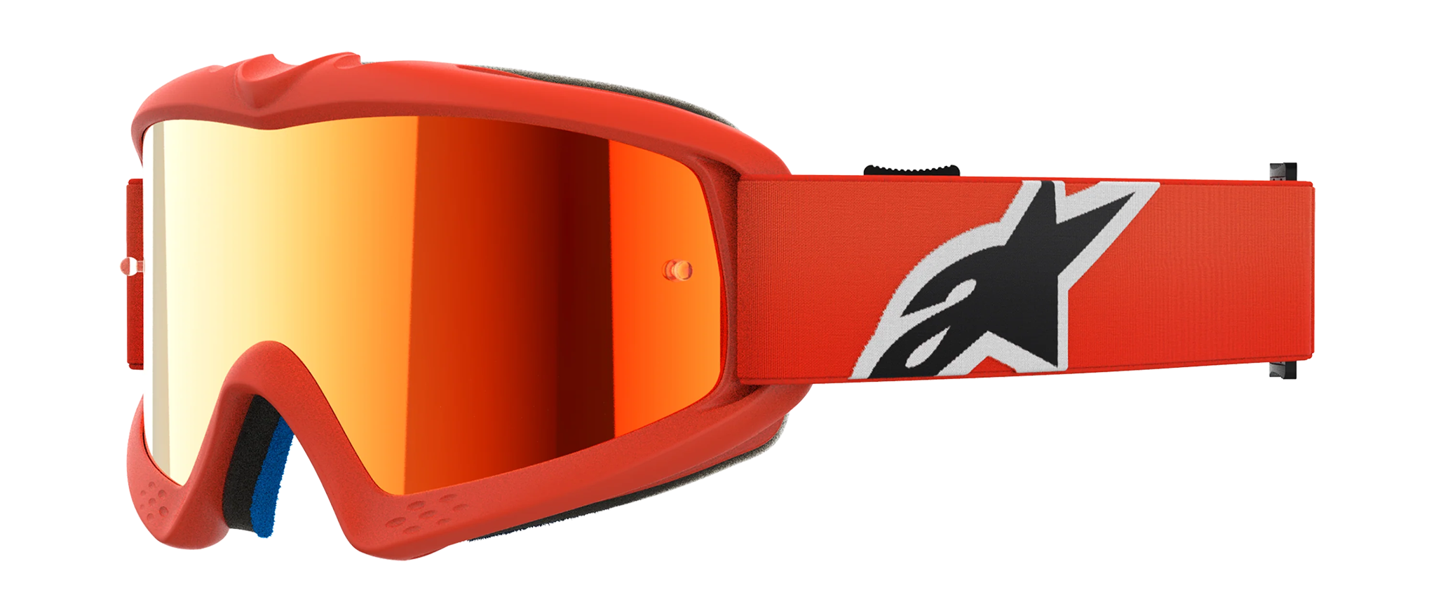 Alpinestars Youth Motocross Goggle Vision Corp - Orange - Mirror Red