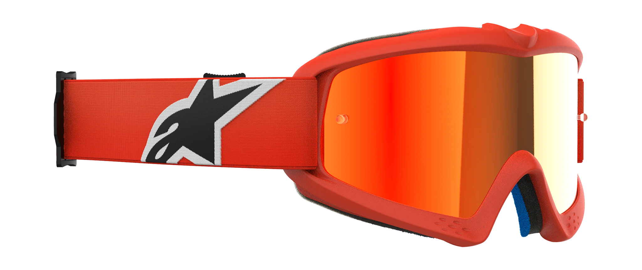 Alpinestars Youth Motocross Goggle Vision Corp - Orange - Mirror Red