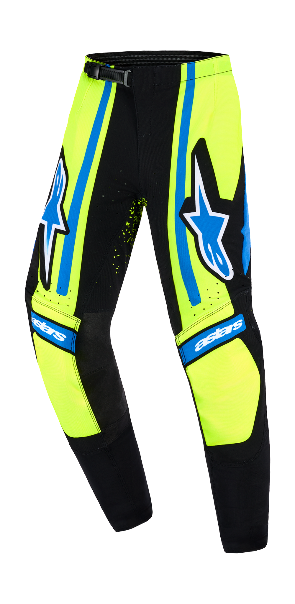 Alpinestars Youth Motocross Pants 2026 Supertech Nomur - Dark Navy / Fluo Yellow / Ucla / Blue