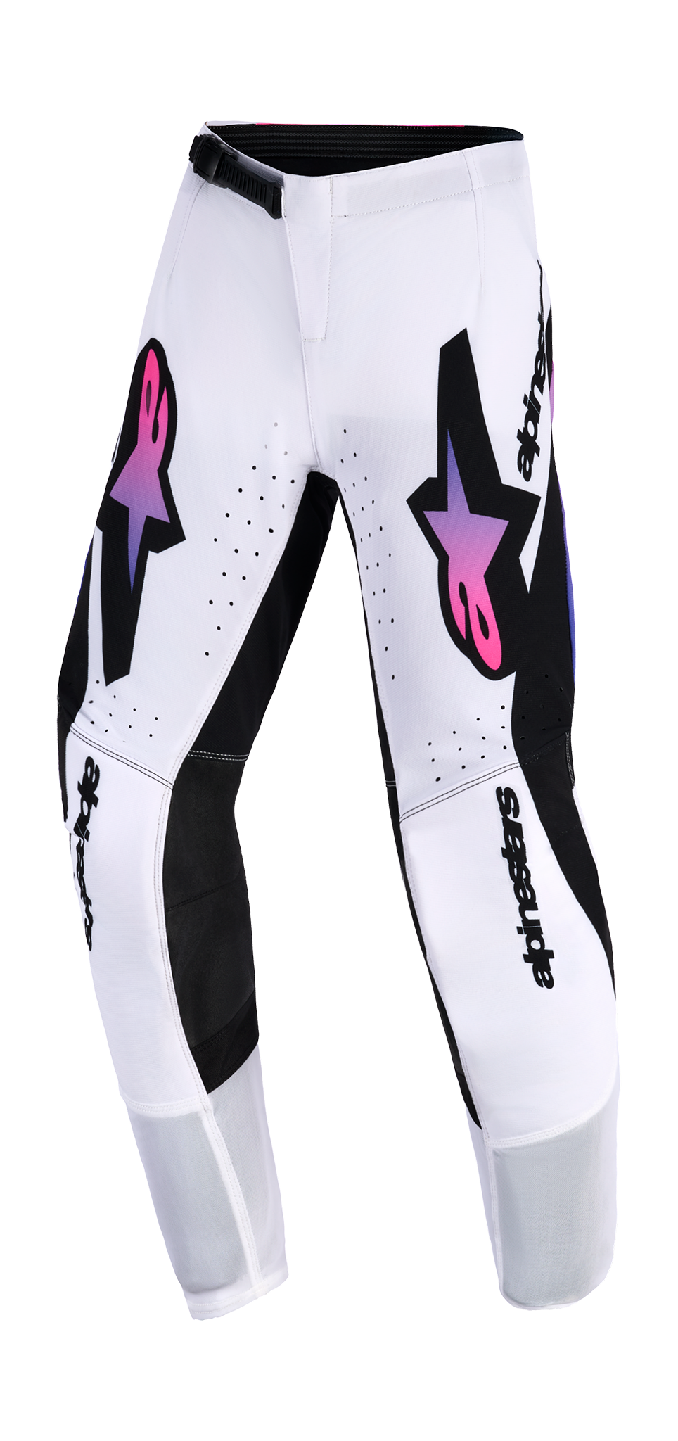 Alpinestars Youth Motocross Pants 2026 Supertech Vista - White / Purple / Black