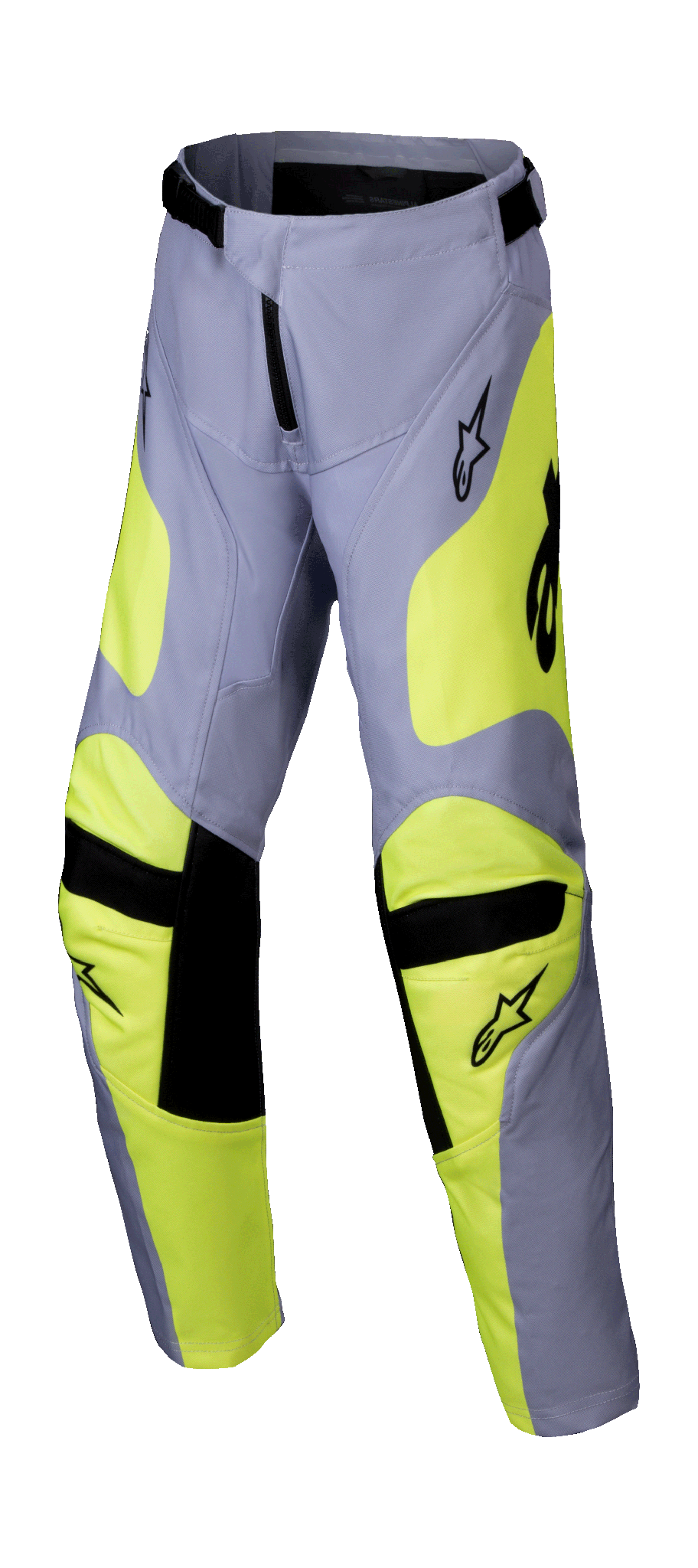 Alpinestars Youth Motocross Pants Racer Veil - Grey / Fluo Yellow