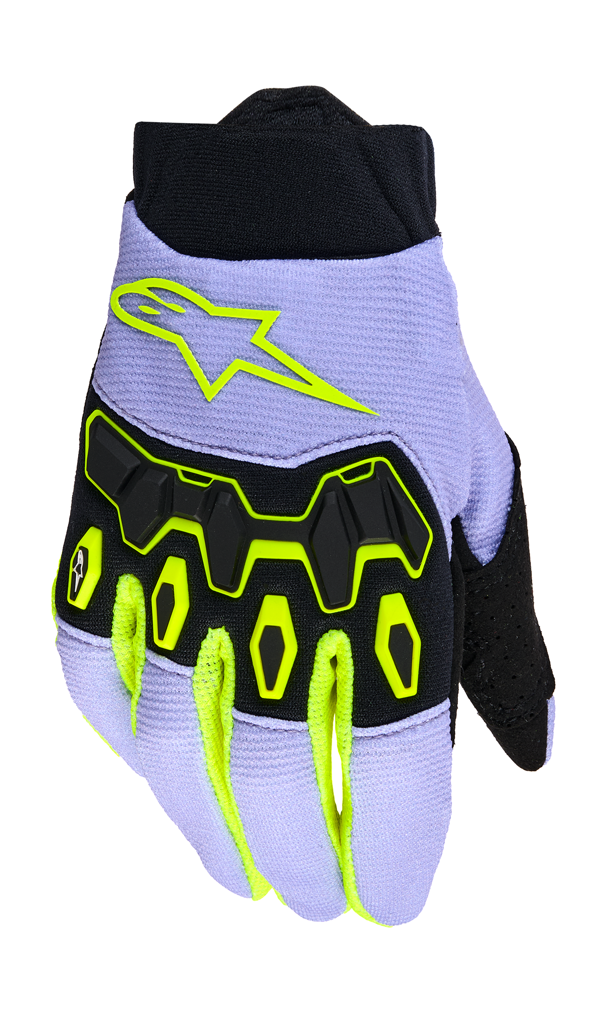 Alpinestars Youth Motocross Gloves 2026 Full Bore V2 - Purple / Fluo Yellow