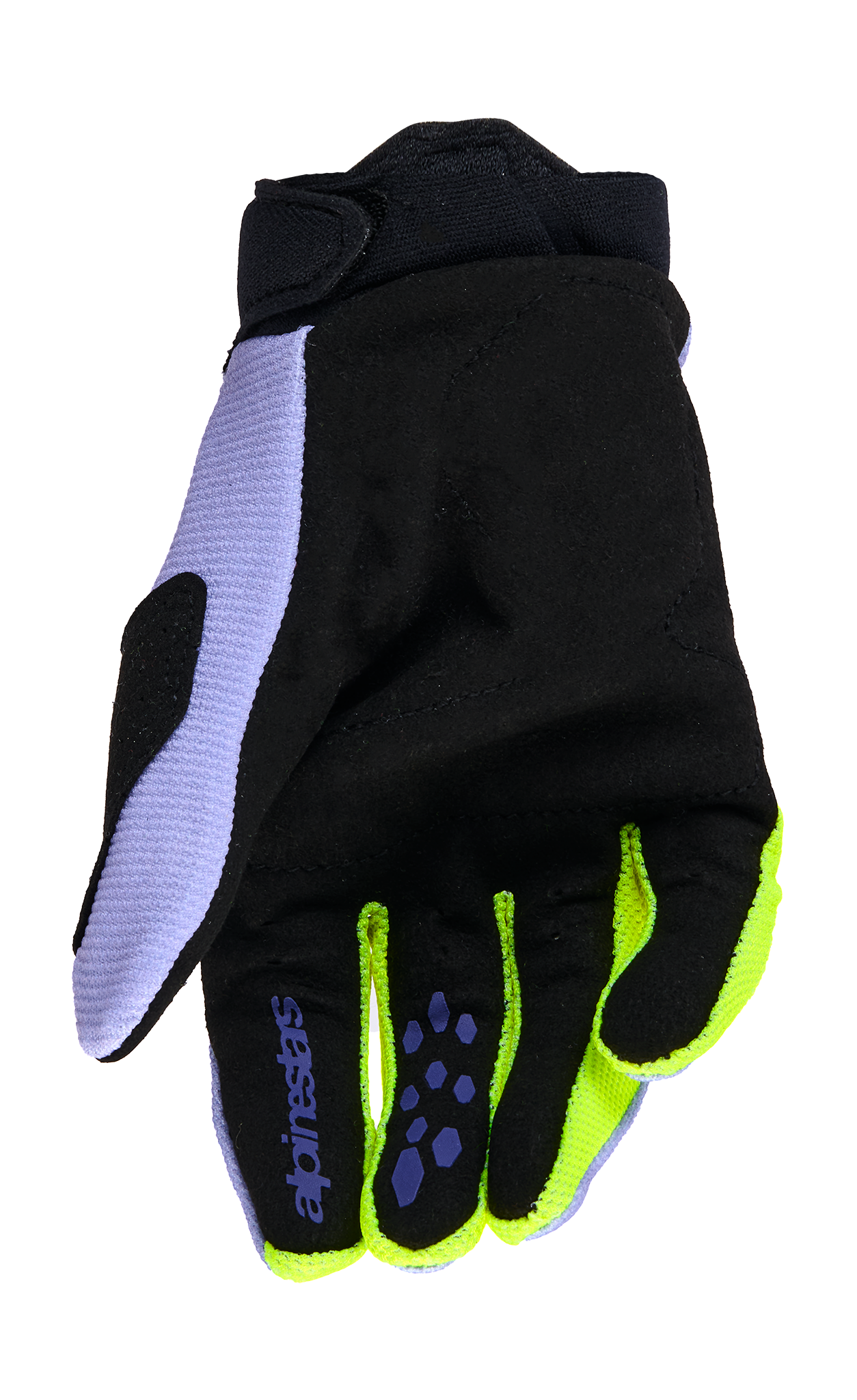 Alpinestars Youth Motocross Gloves 2026 Full Bore V2 - Purple / Fluo Yellow