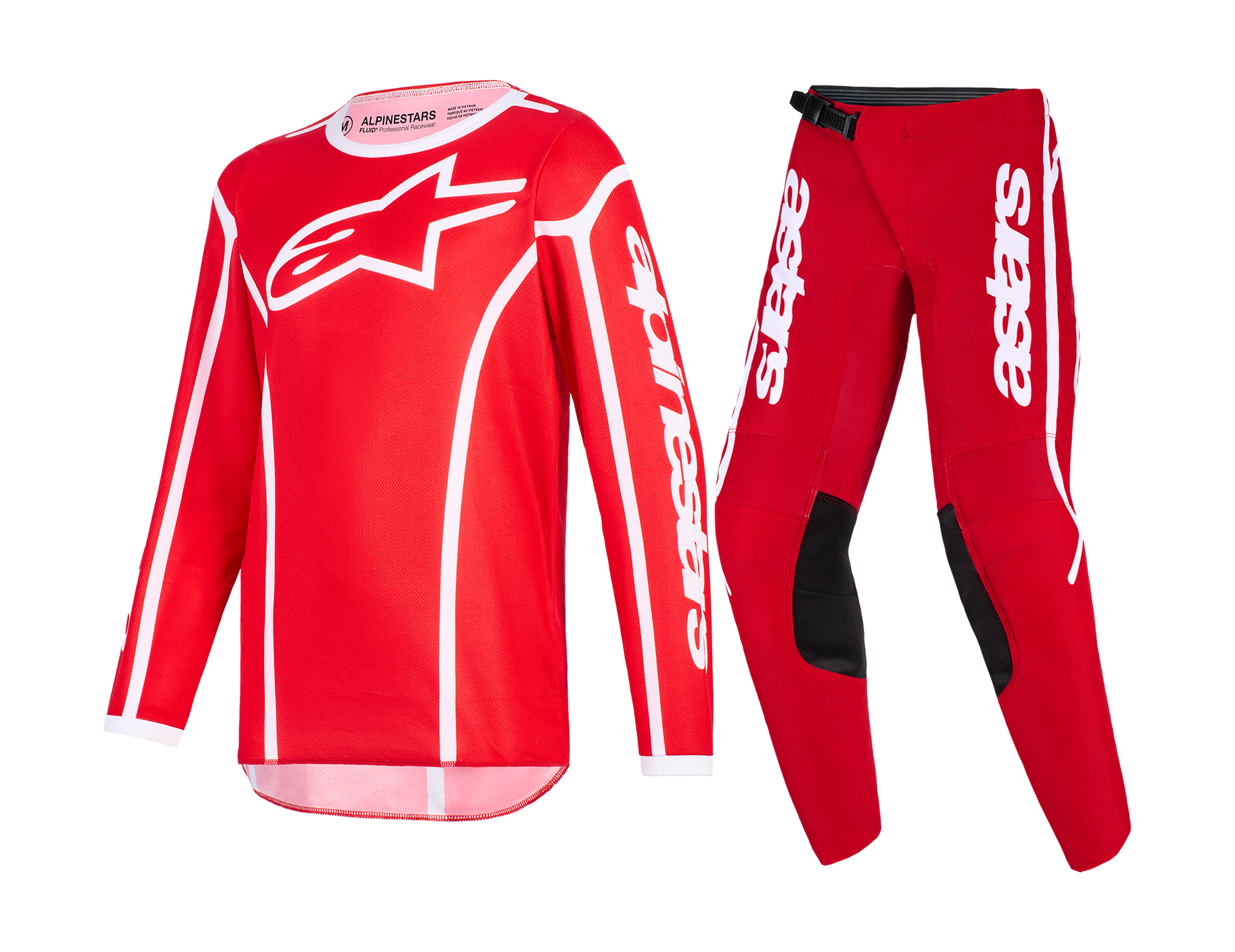 Alpinestars Youth Motocross Gear 2026 Fluid Apex - Red / White