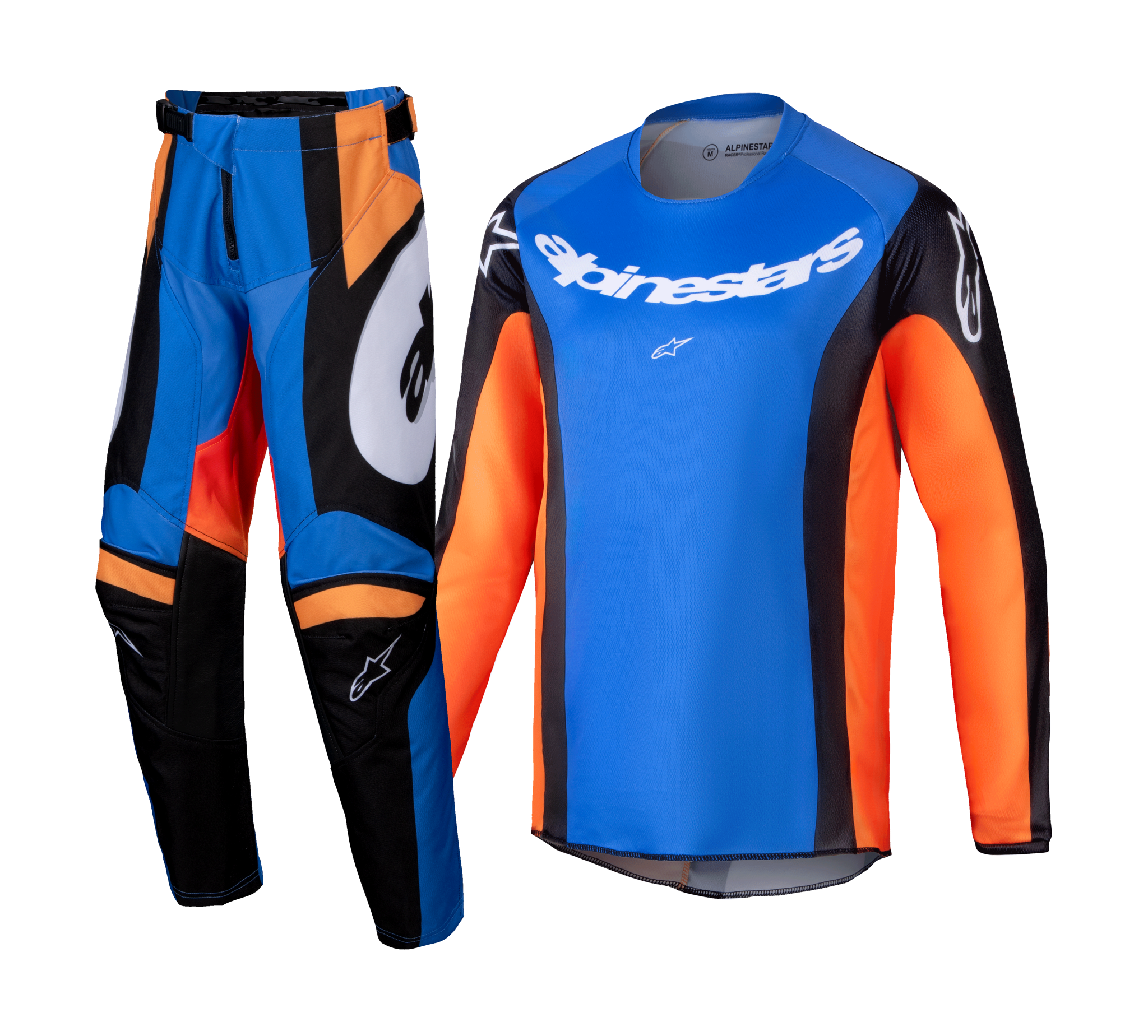 Alpinestars Youth Motocross Gear Racer Melt - Orange / Blue