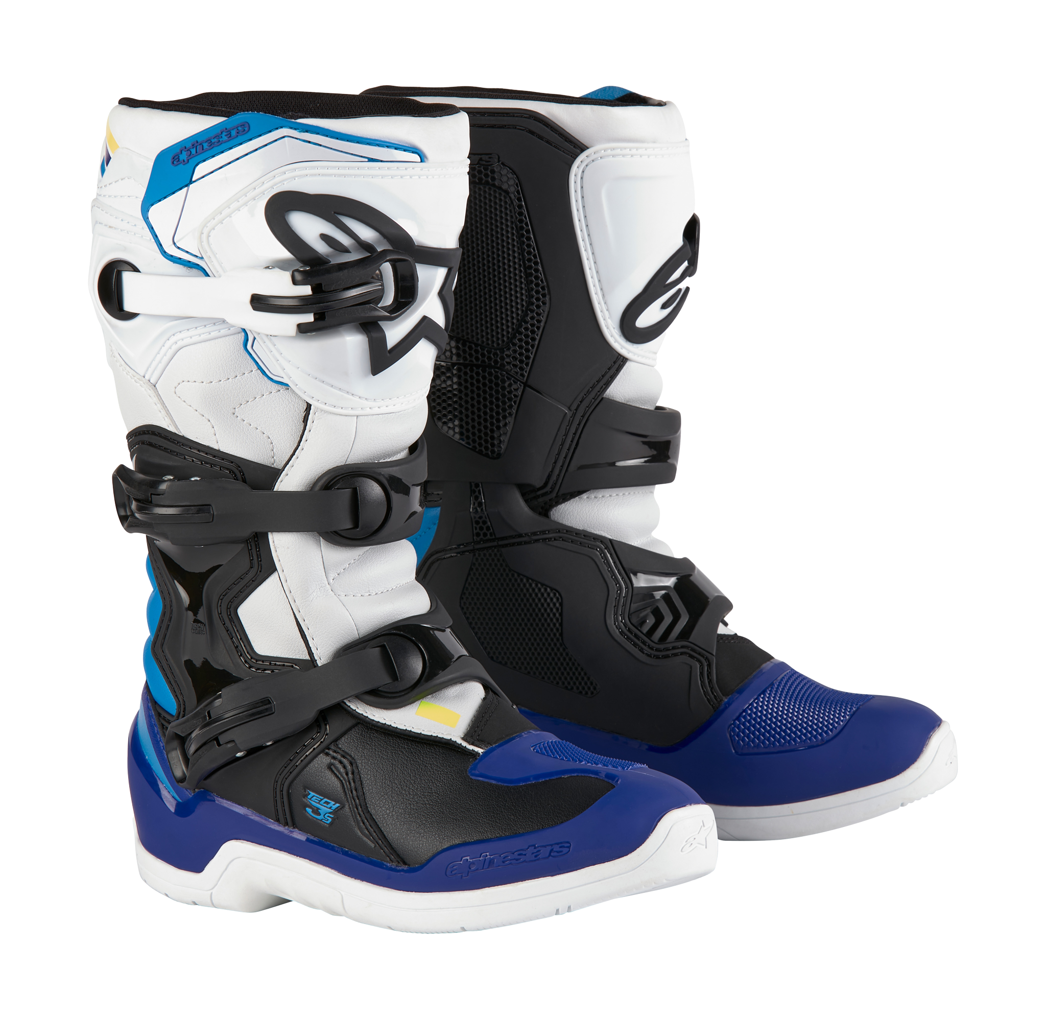 Alpinestars Youth Motocross Boots Tech 3S - White / Black / Blue