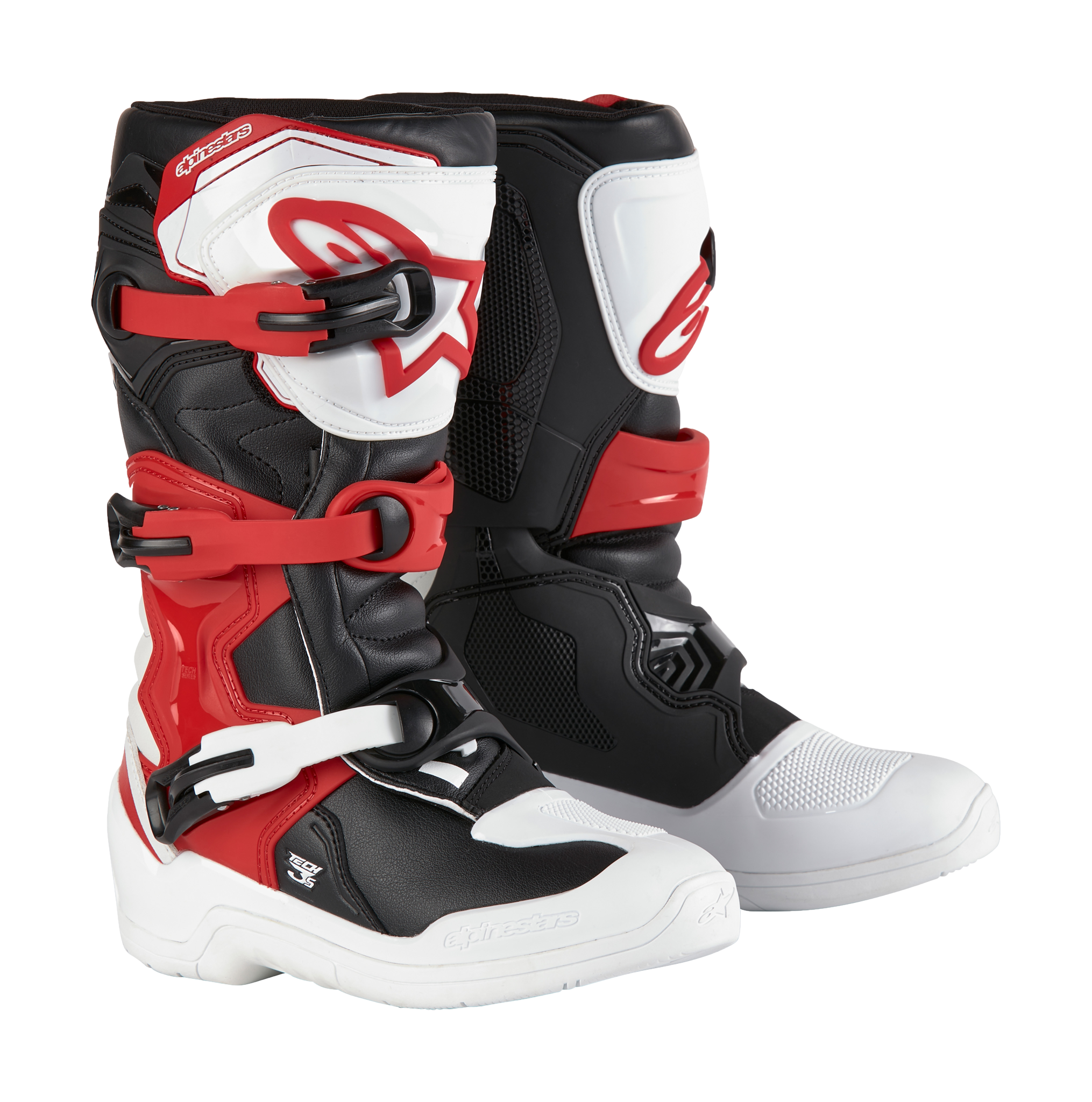Alpinestars Youth Motocross Boots Tech 3S - White / Black / Red