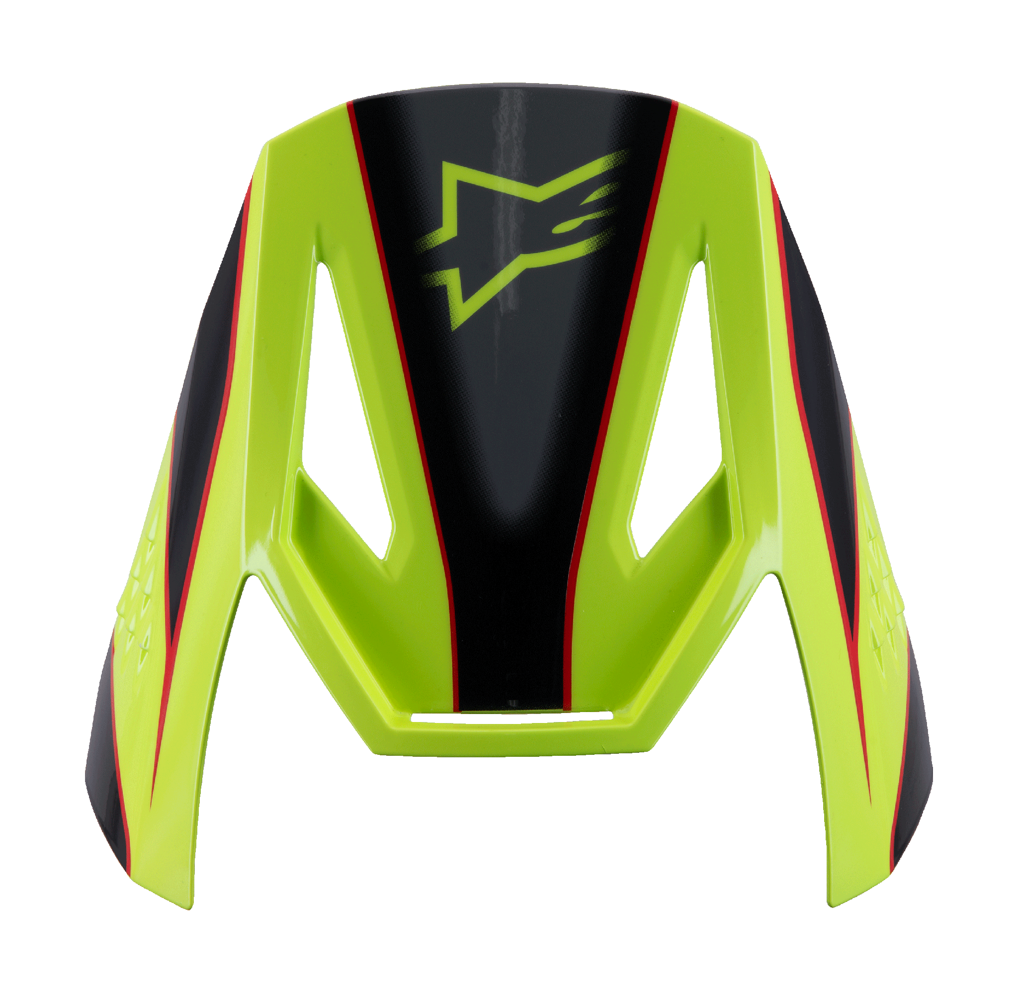 Alpinestars Youth Helmet Visor S-M3 Fray - Red / Fluo Yellow / Black