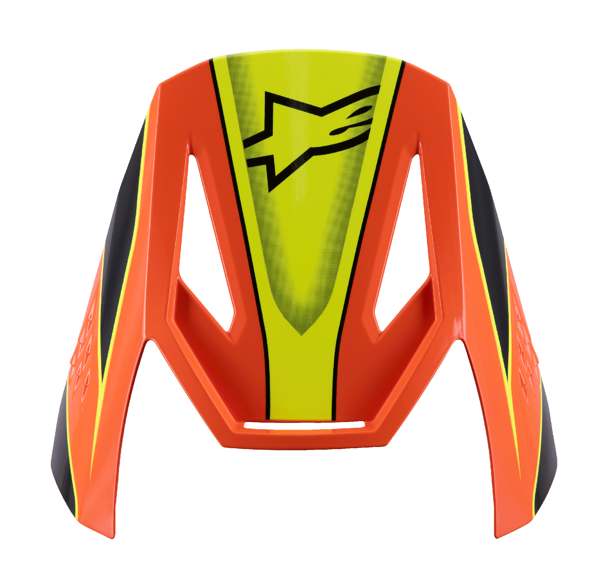 Alpinestars Youth Helmet Visor S-M3 Fray - Black / Orange / Fluo Yellow