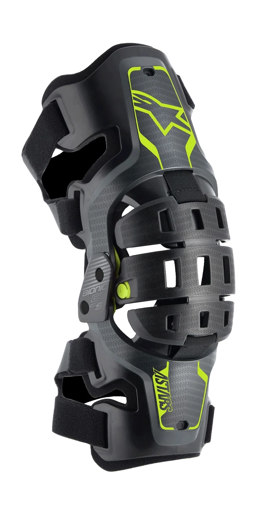 Alpinestars Youth Knee Braces Bionic 5S - Black / Anthracite / Fluo Yellow