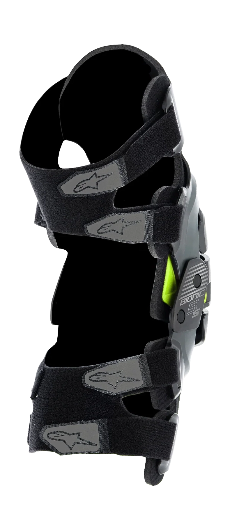 Alpinestars Youth Knee Braces Bionic 5S - Black / Anthracite / Fluo Yellow