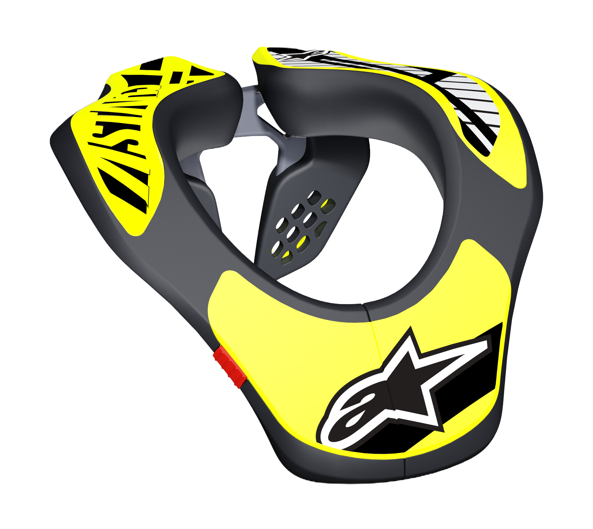 Alpinestars Youth Neck Brace - Black / Yellow Fluo