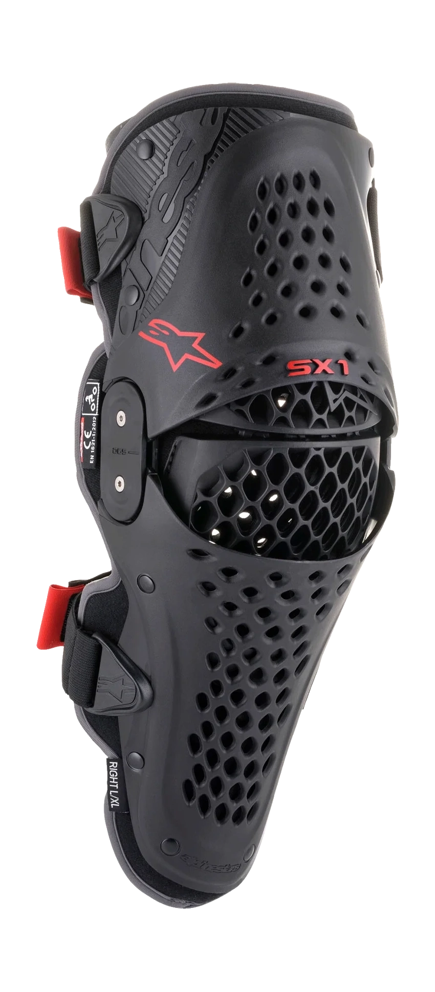 Alpinestars Knee Guards SX-1 V2 - Black / Red