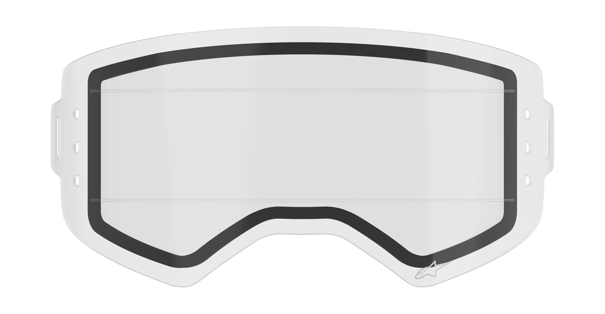 Alpinestars Lens Roll-Off Supertech - Injected Dual Clear