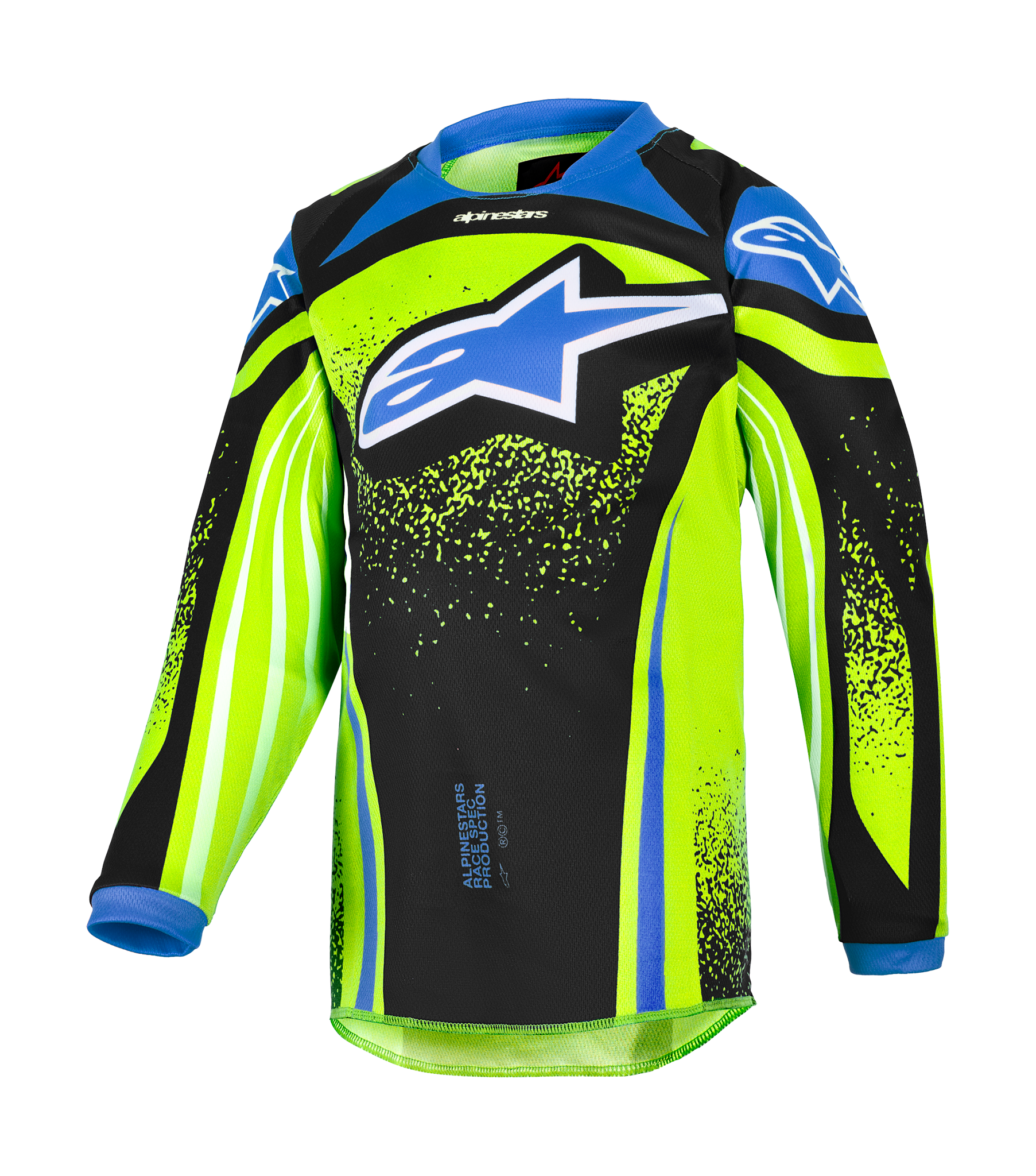 Alpinestars Mini Motocross Gear 2026 Racer Nomur - Dark Navy / Fluo Yellow / Ucla / Blue