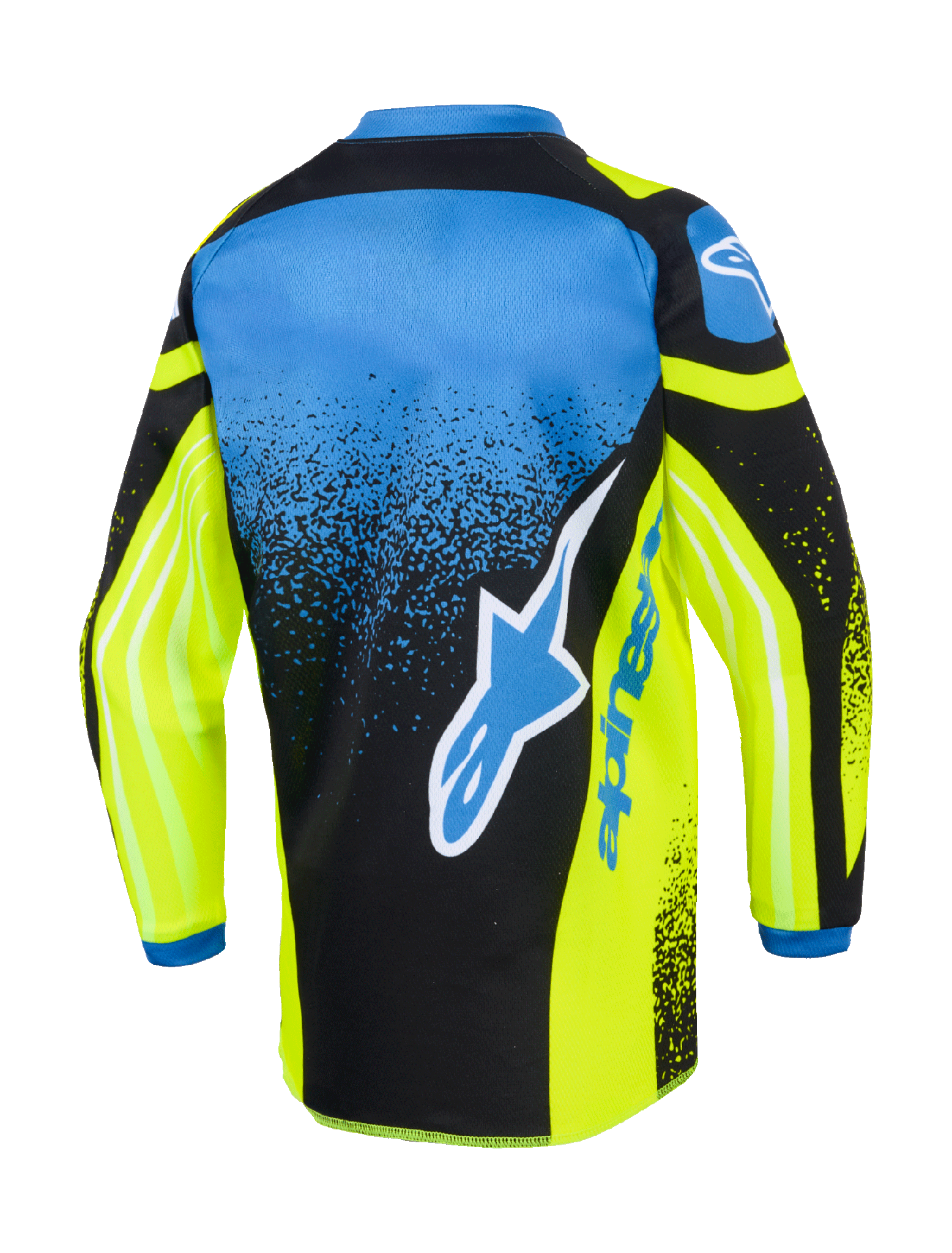 Alpinestars Mini Motocross Jersey 2026 Racer Nomur - Dark Navy / Fluo Yellow / Ucla / Blue