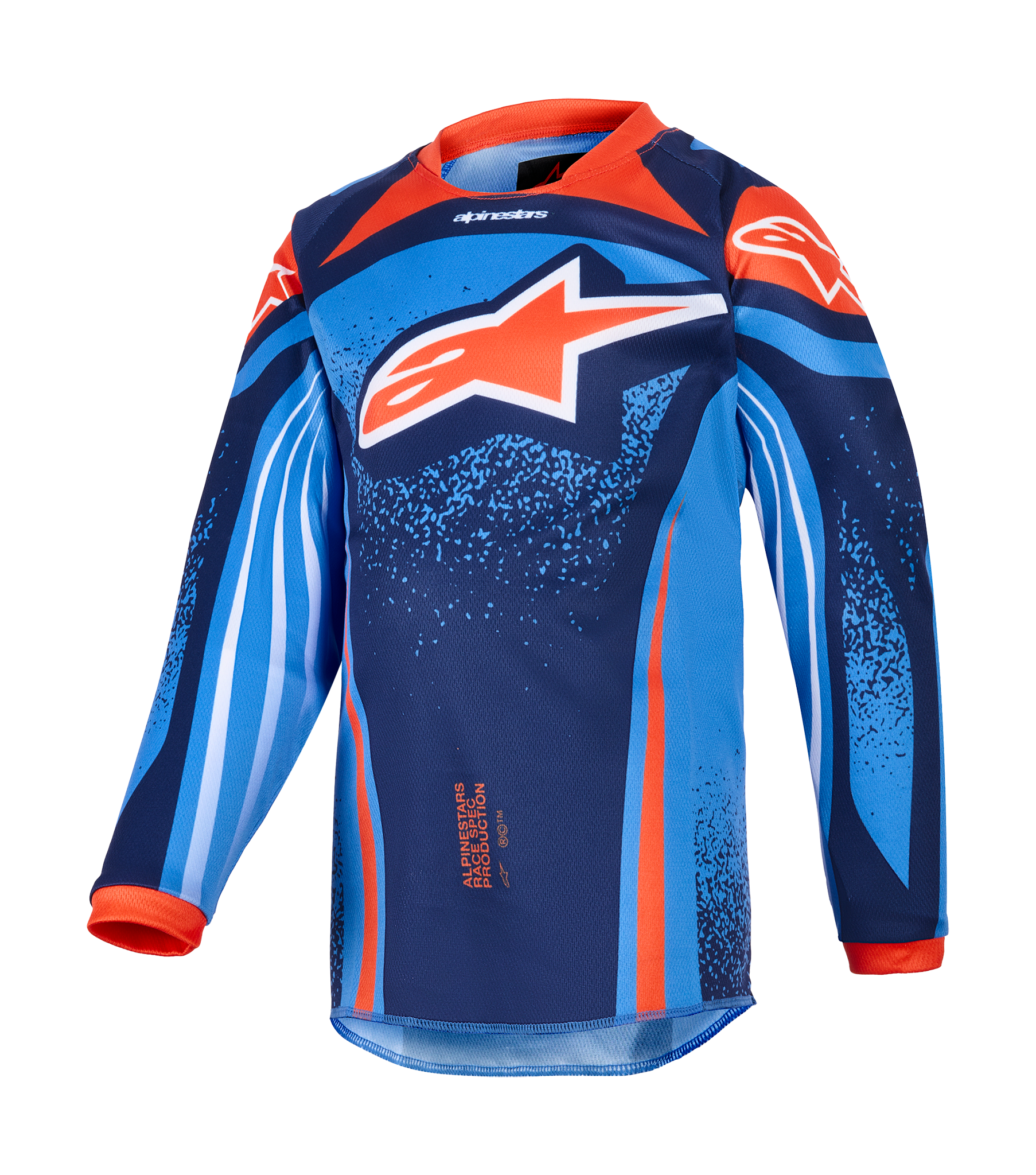 Alpinestars Mini Motocross Gear 2026 Racer Nomur - Dark Navy / Orange / Ucla / Blue