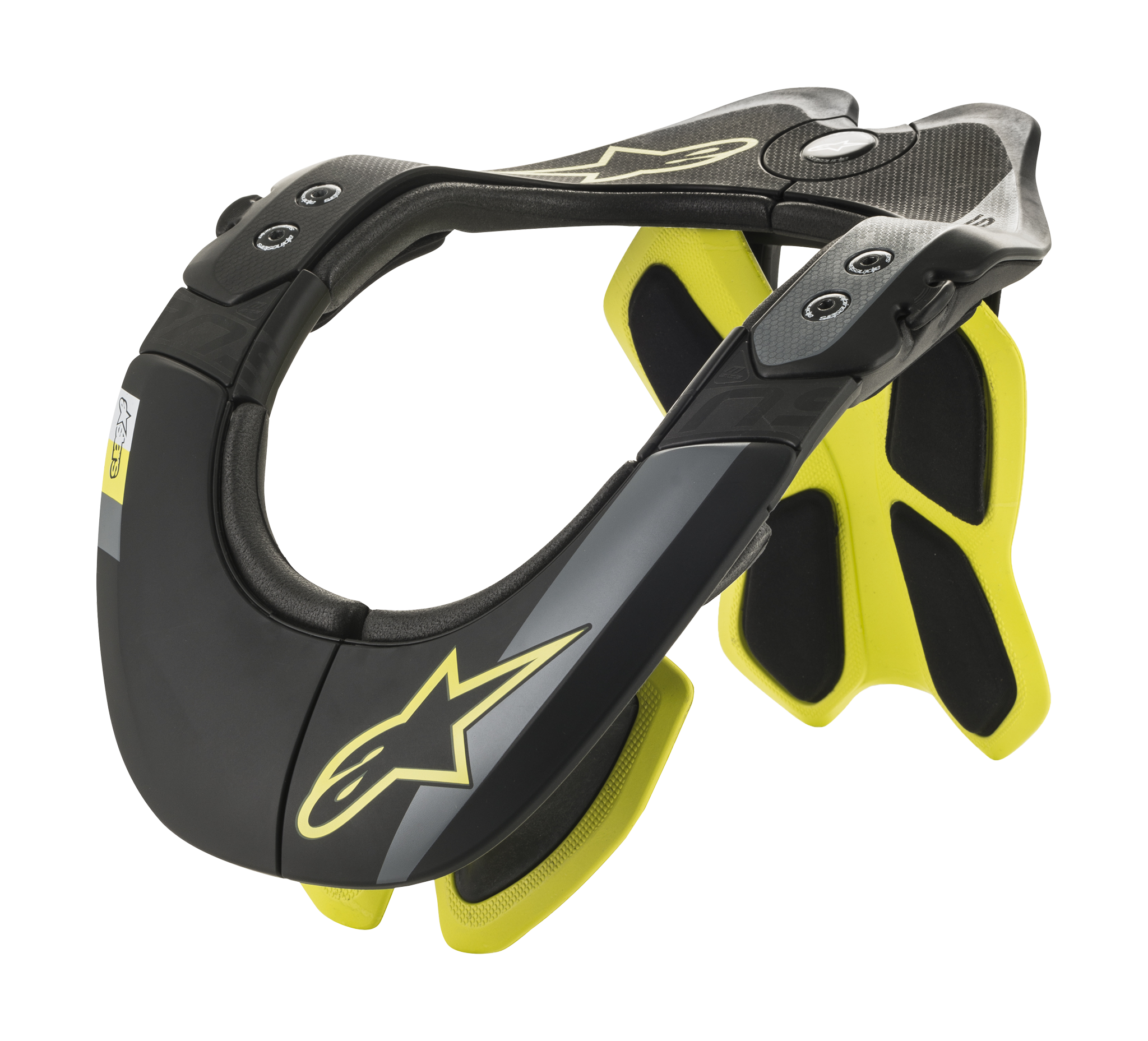 Alpinestars Neck Brace BNS Tech 2 - Black / Yellow Fluo