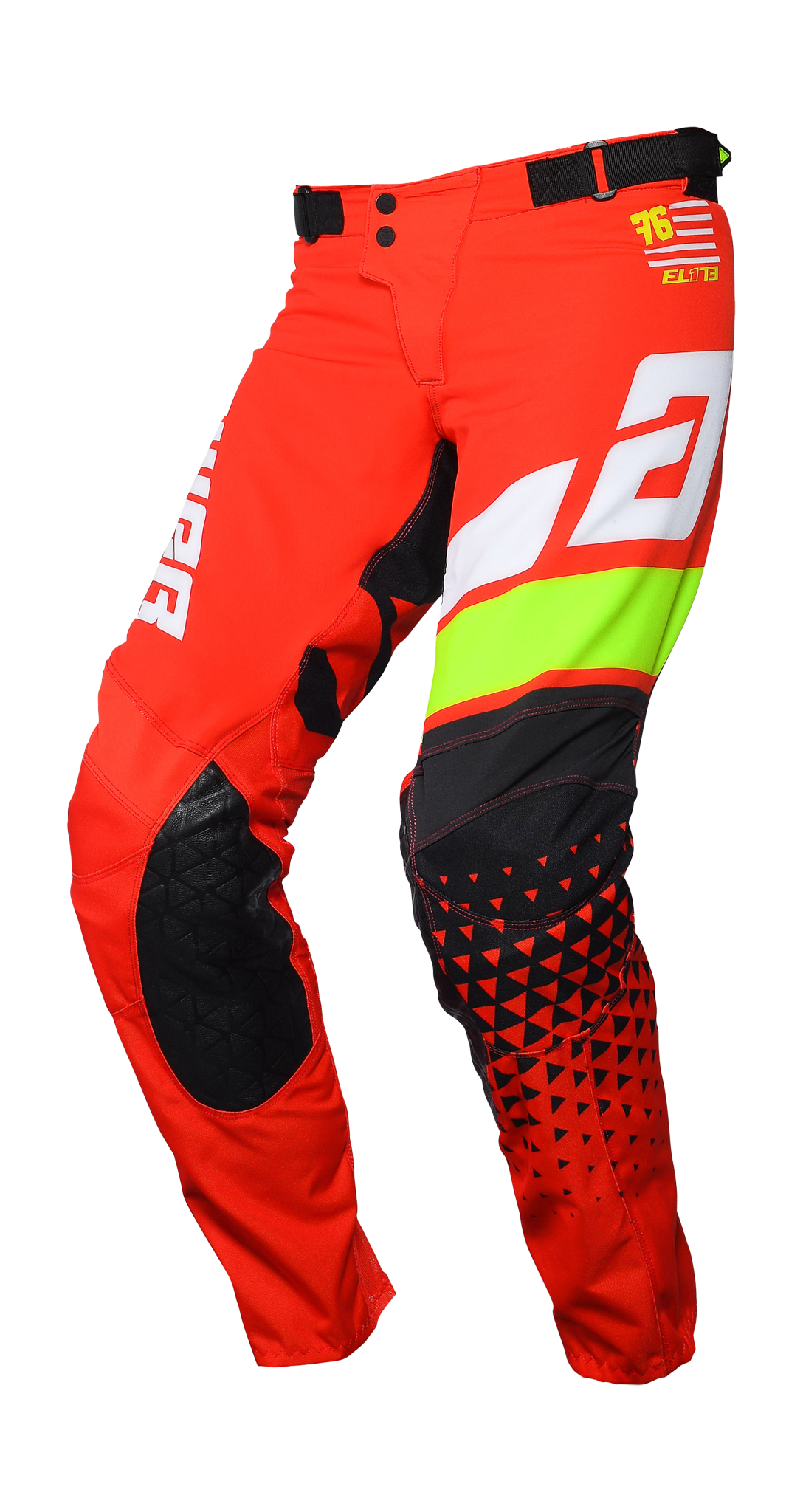 Answer Motocross Pants Elite Korza - Red / White / Hyper Acid / Black