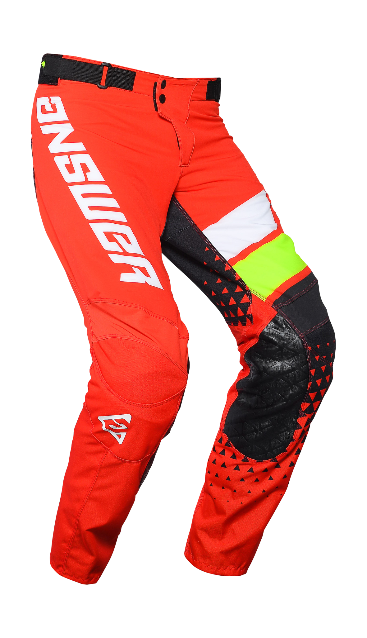 Answer Motocross Pants Elite Korza - Red / White / Hyper Acid / Black