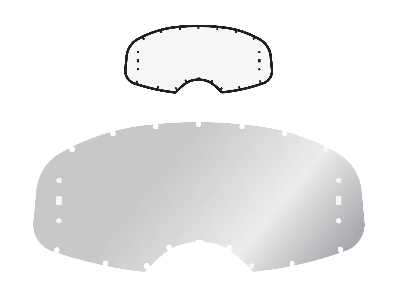 Armor Vision Lens Rip N Roll Platinum - Standard Clear