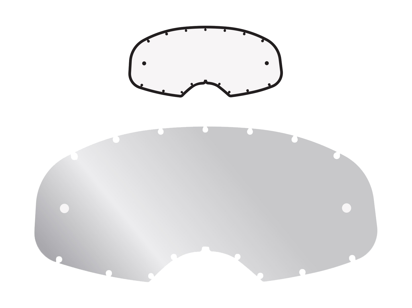 Armor Vision Lens Roll-Off Rip N Roll Platinum - Standard Clear
